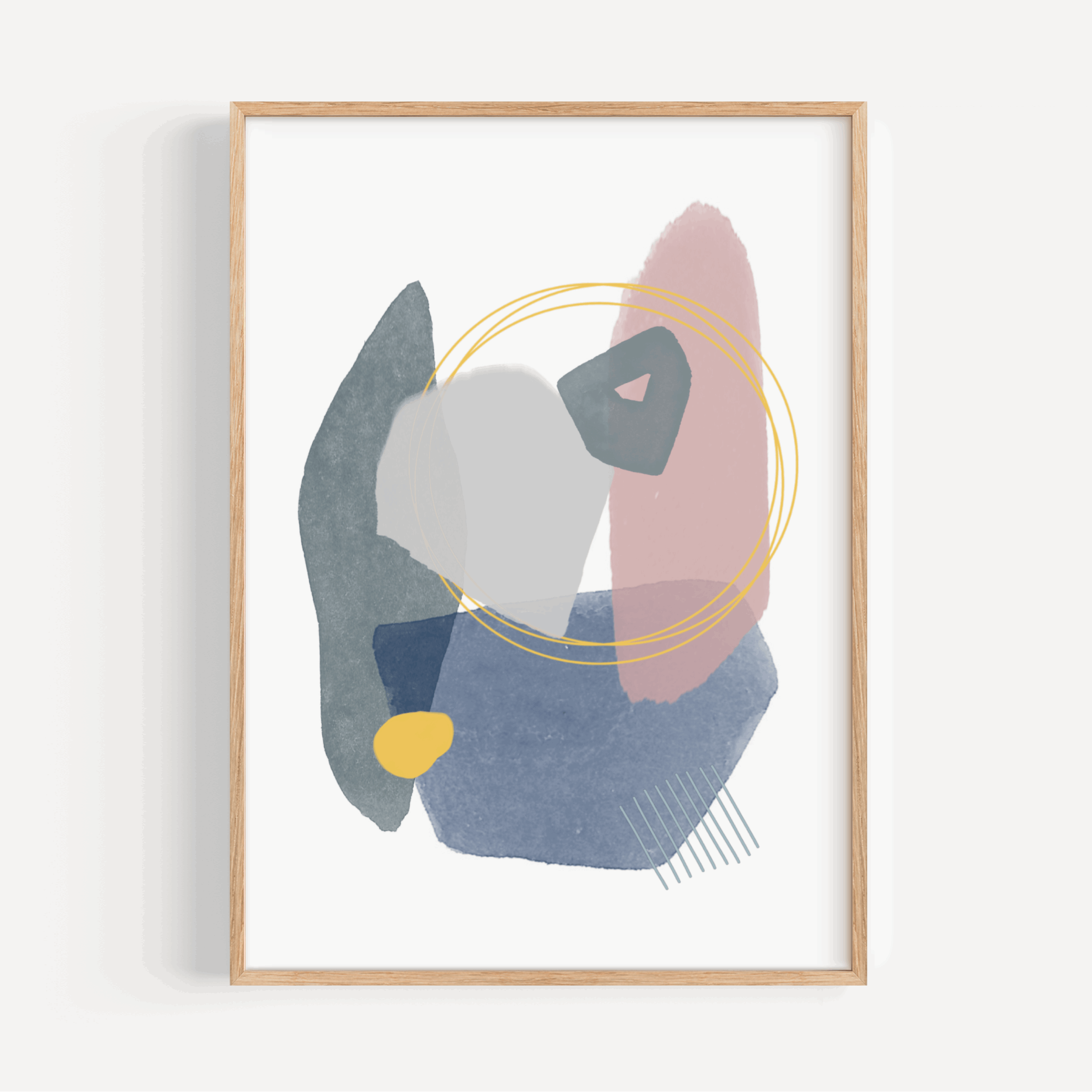 Abstract Shapes Print- Hazy Dreams Posters, Prints, & Visual Artwork Pretty Average
