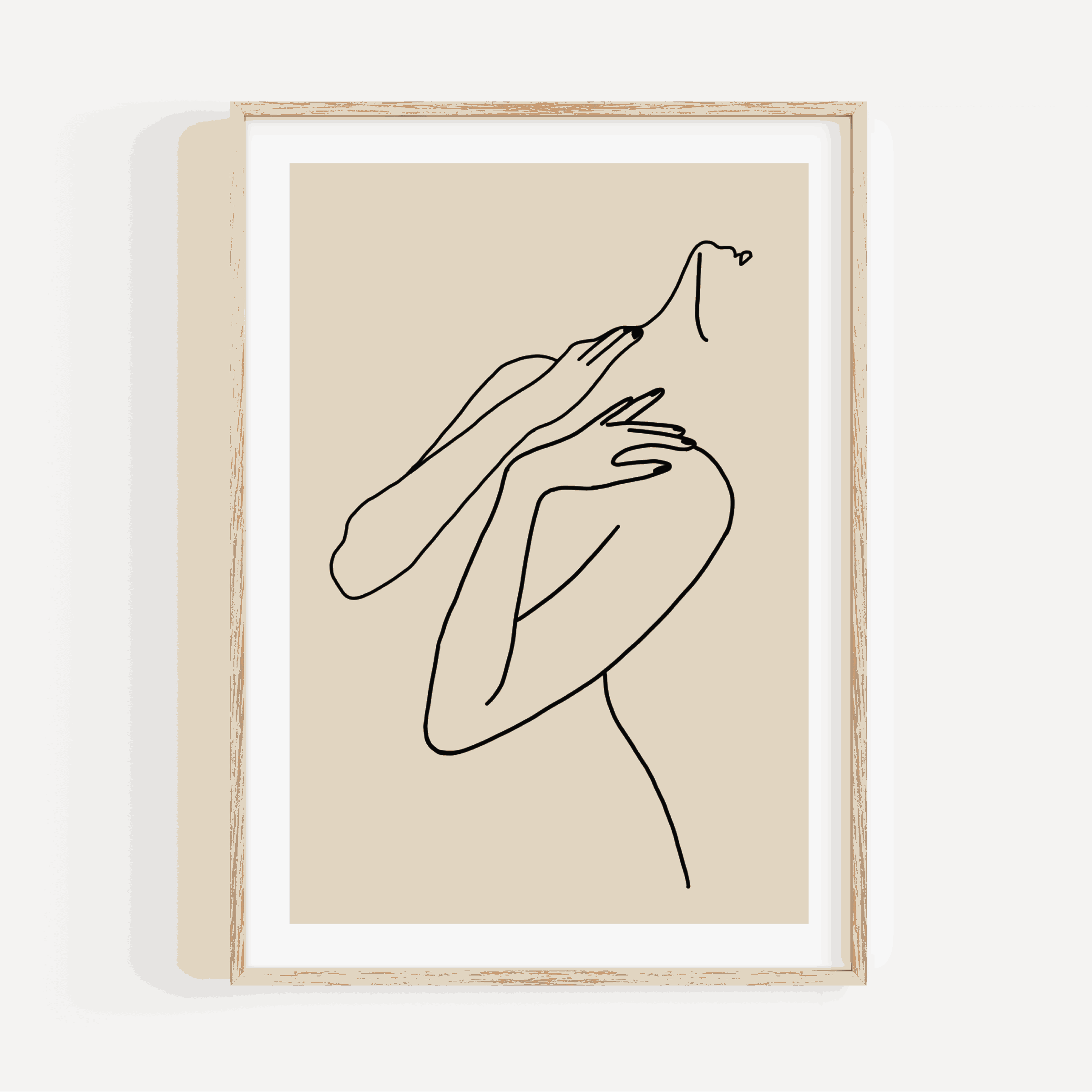 Body (Stretch) Line Drawing Print Posters, Prints, & Visual Artwork Pretty Average