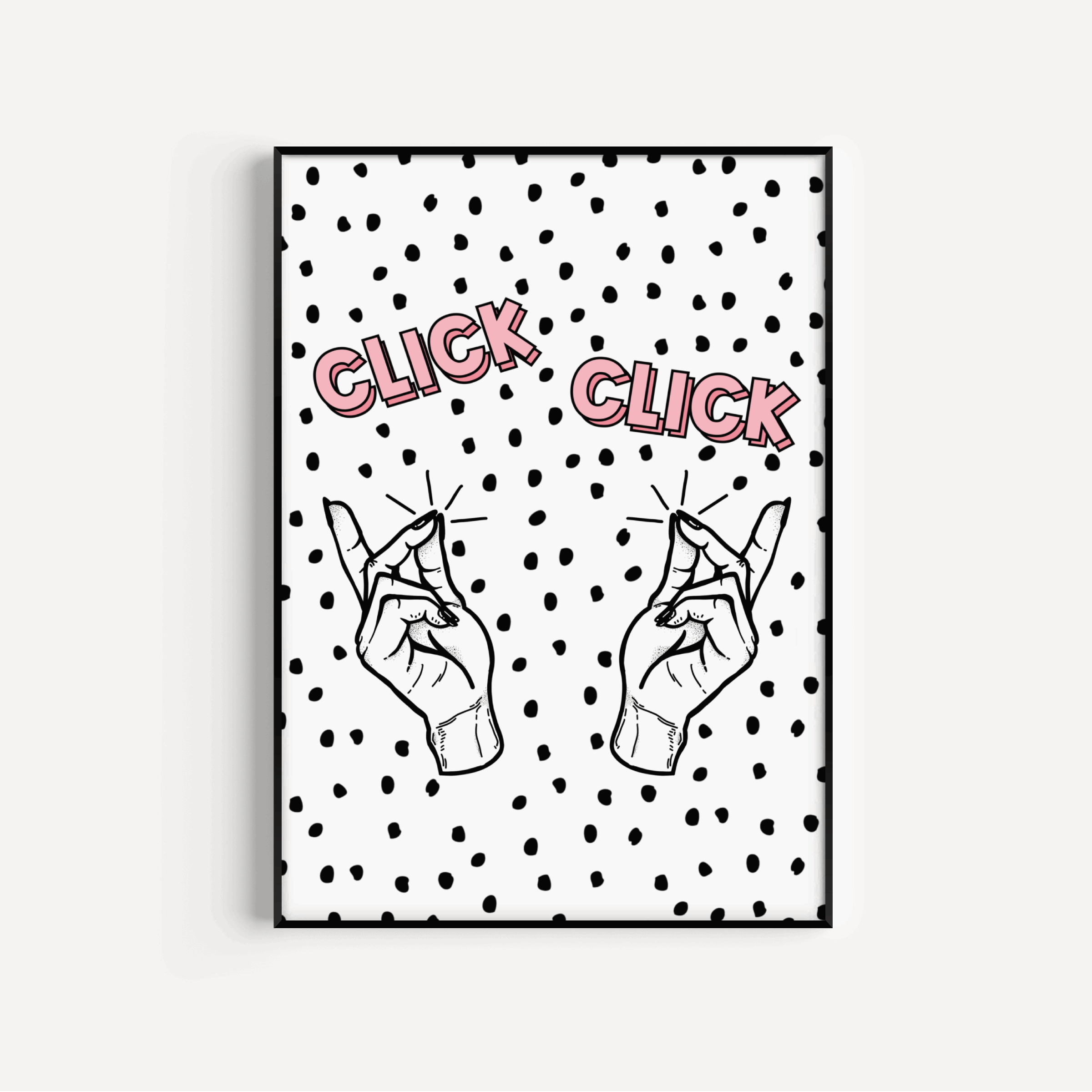 Click Click, Wednesday / Addams Family Print Posters, Prints, & Visual Artwork Pretty Average