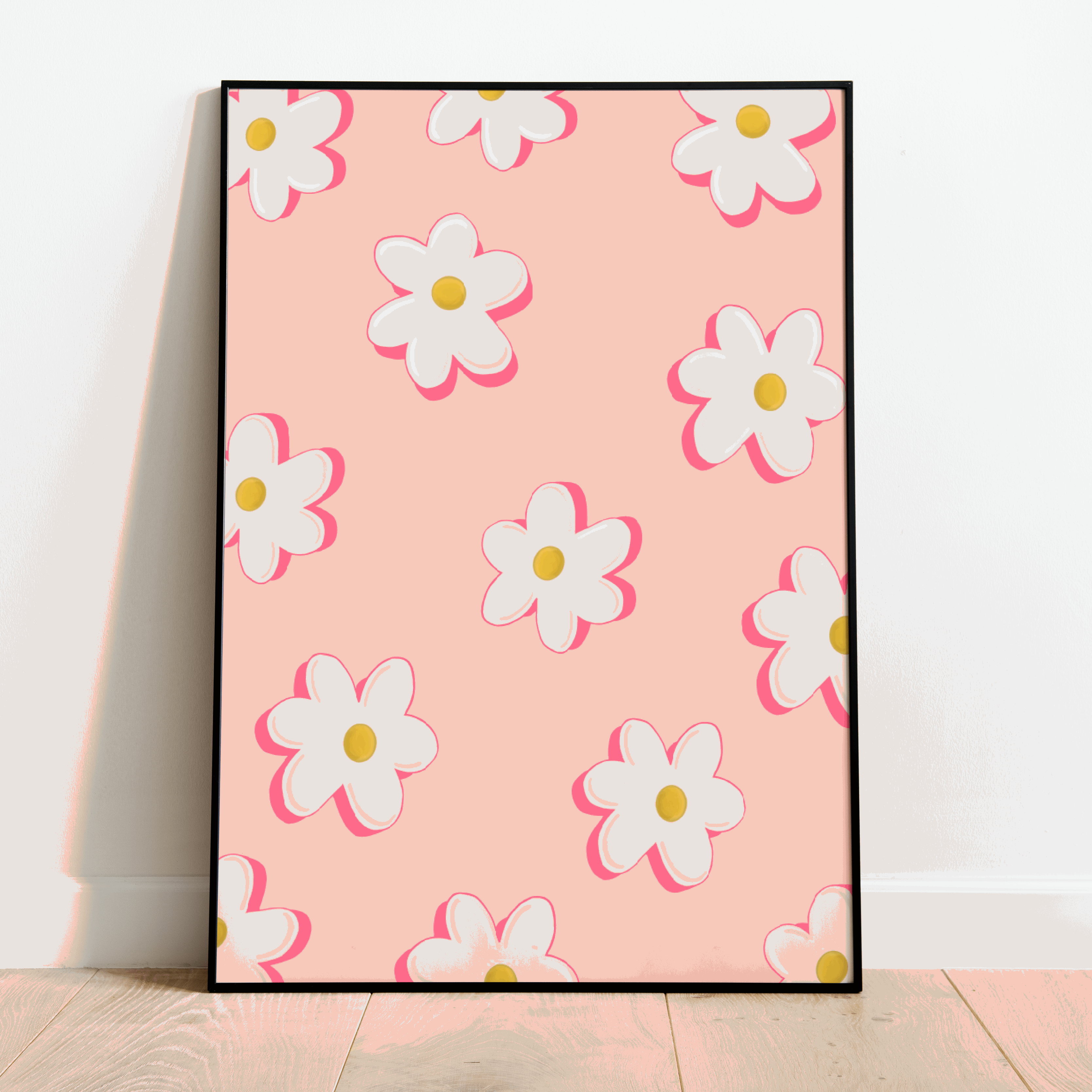 Daisies Print - Other Colours Available Posters, Prints, & Visual Artwork Pretty Average