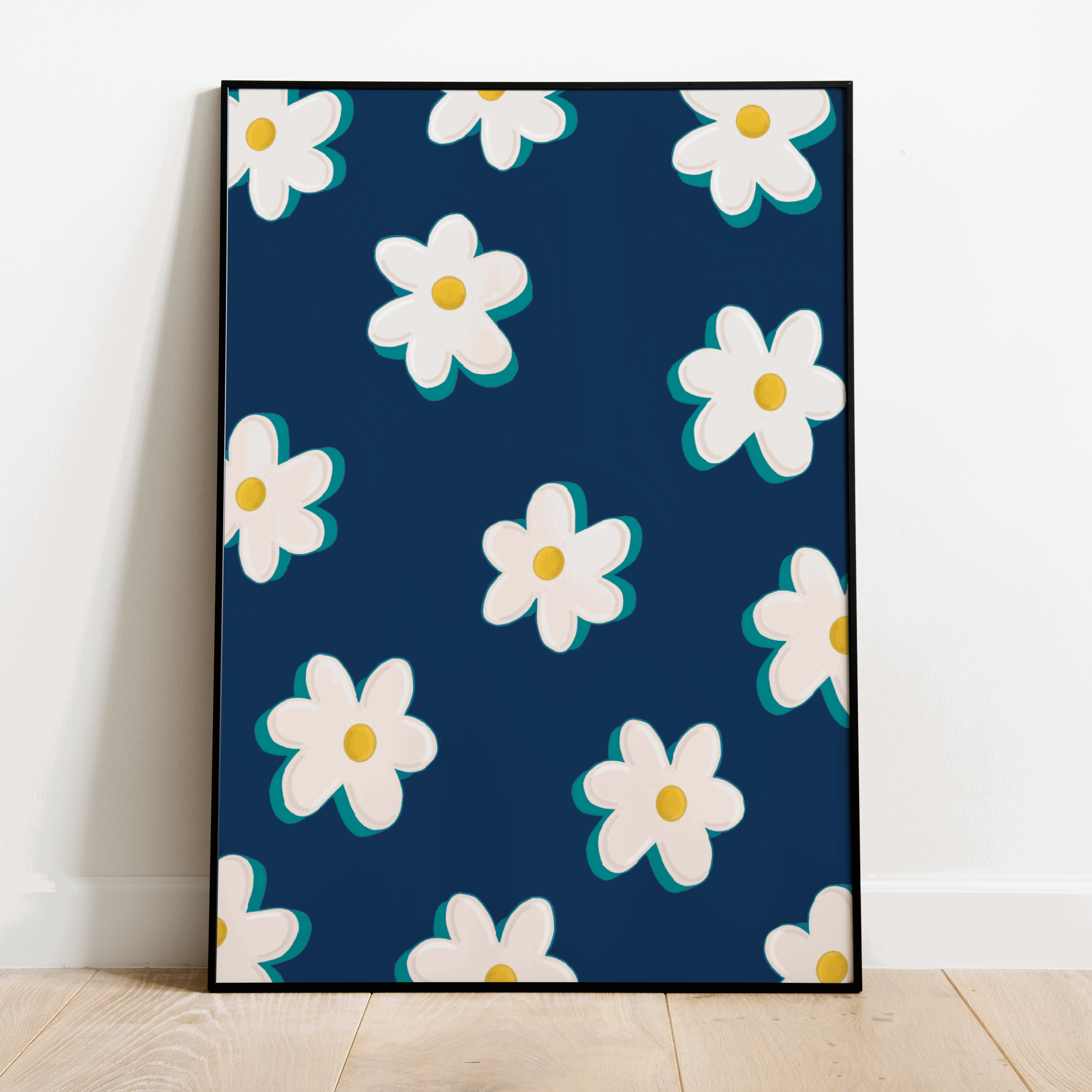 Daisies Print - Other Colours Available Posters, Prints, & Visual Artwork Pretty Average