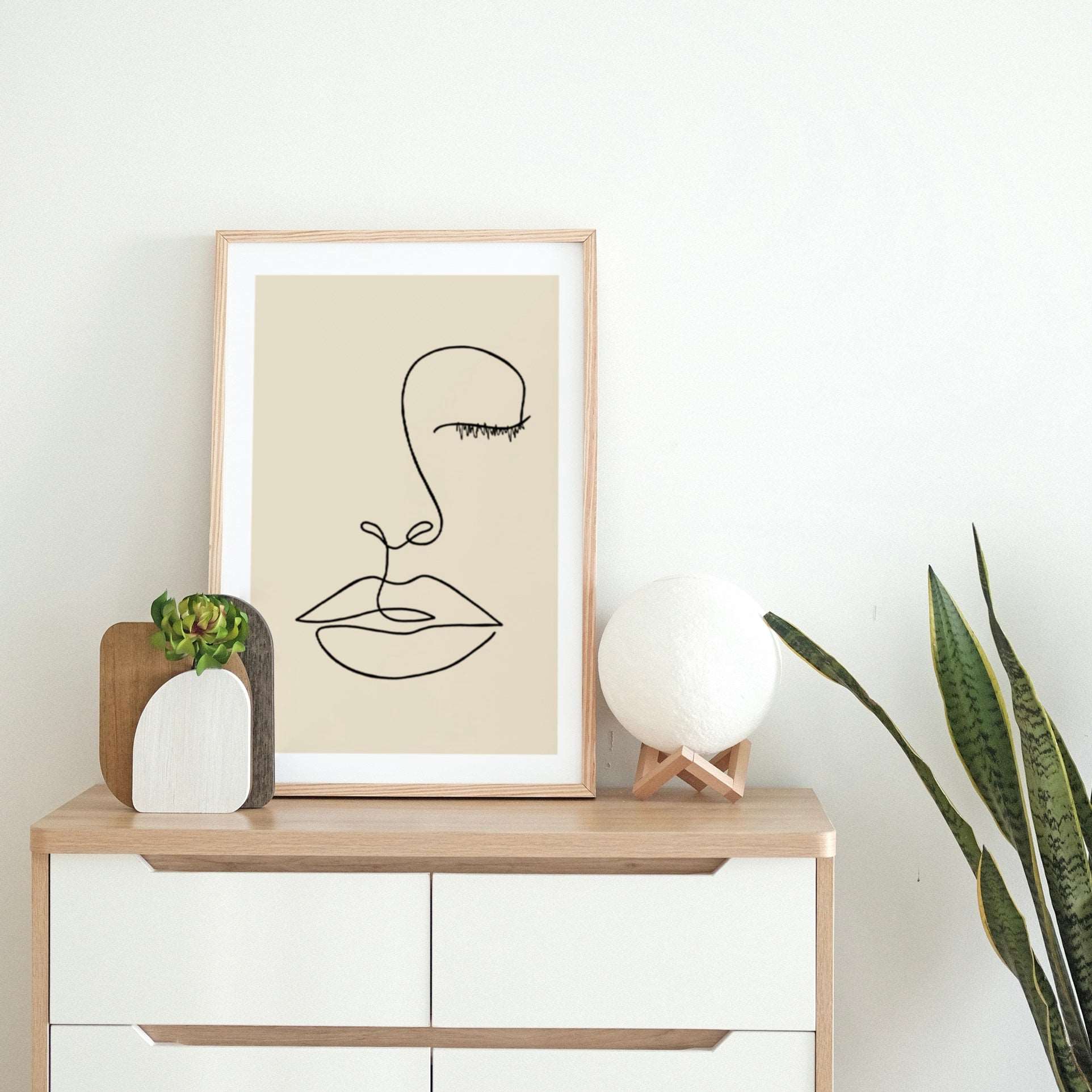 Face Line Drawing Print Posters, Prints, & Visual Artwork Pretty Average