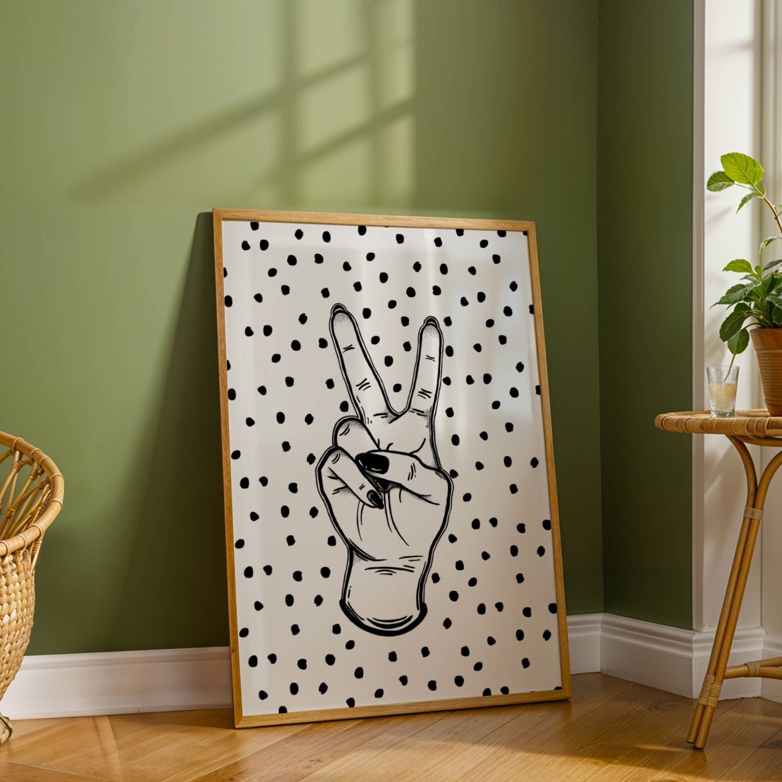 Peace Hand Print Posters, Prints, & Visual Artwork Pretty Average