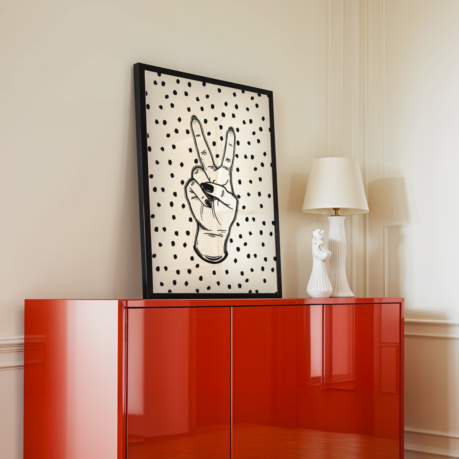 Peace Hand Print Posters, Prints, & Visual Artwork Pretty Average