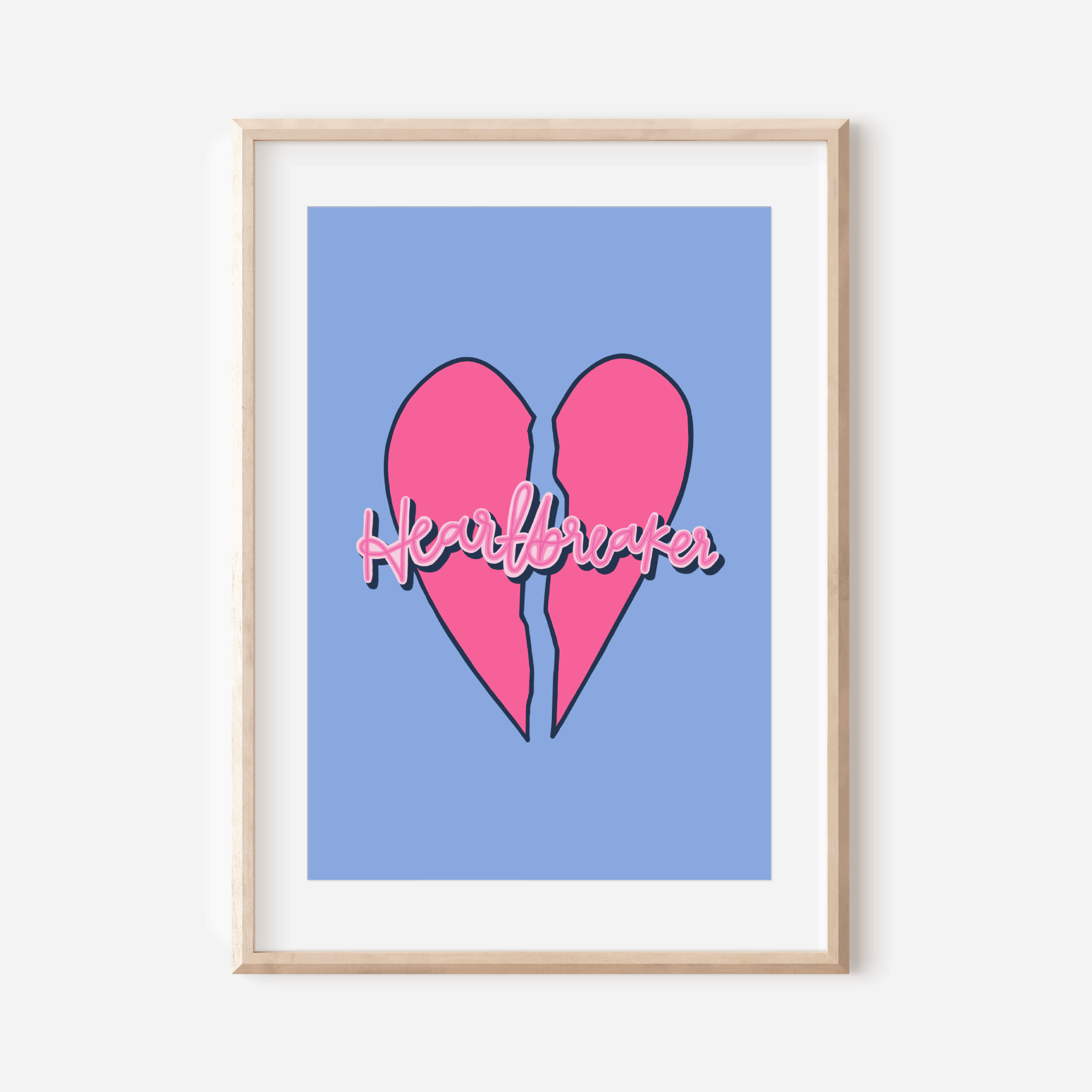Heartbreaker Print Posters, Prints, & Visual Artwork Pretty Average