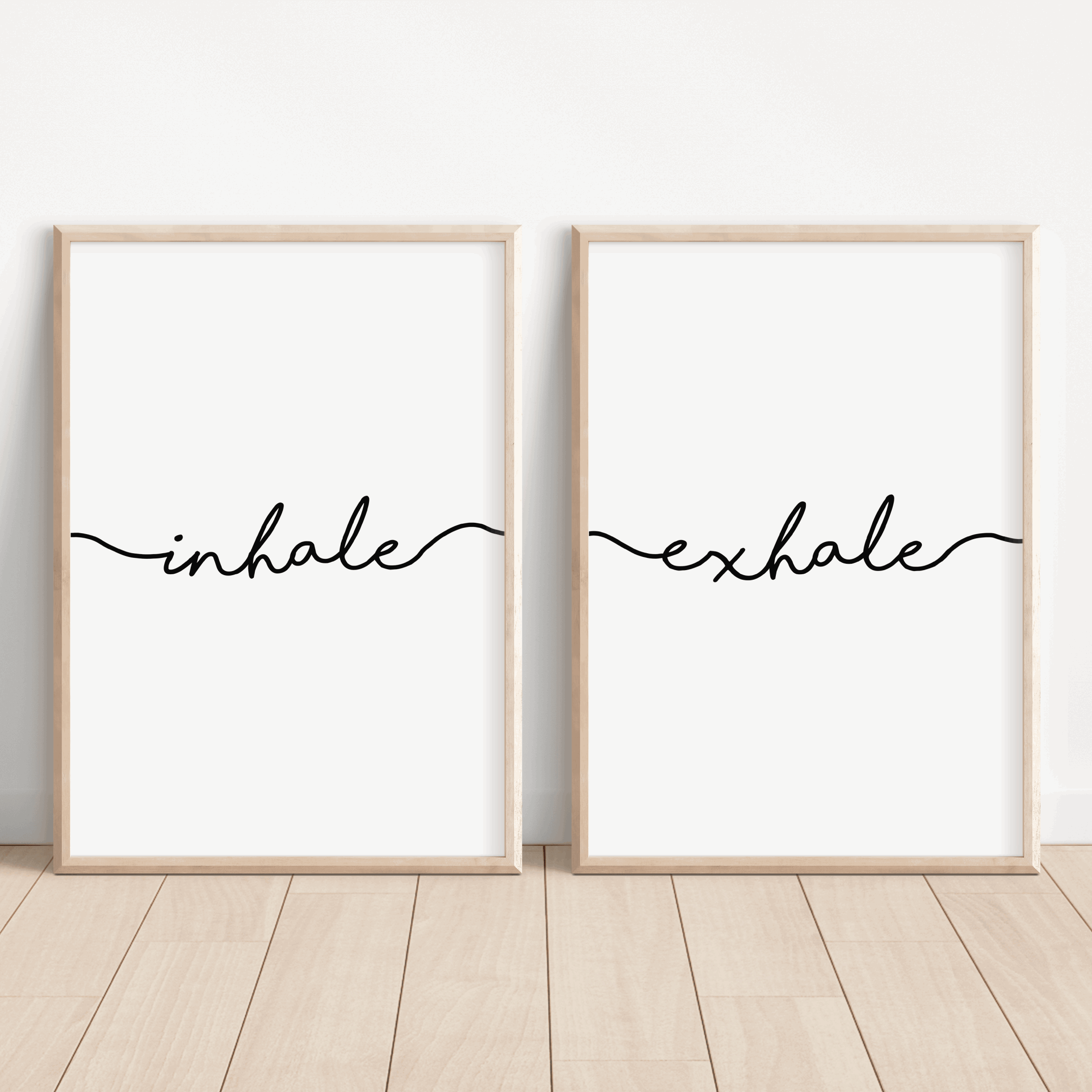 Inhale, Exhale Print Bundle - Set of Two Prints Posters, Prints, & Visual Artwork Pretty Average