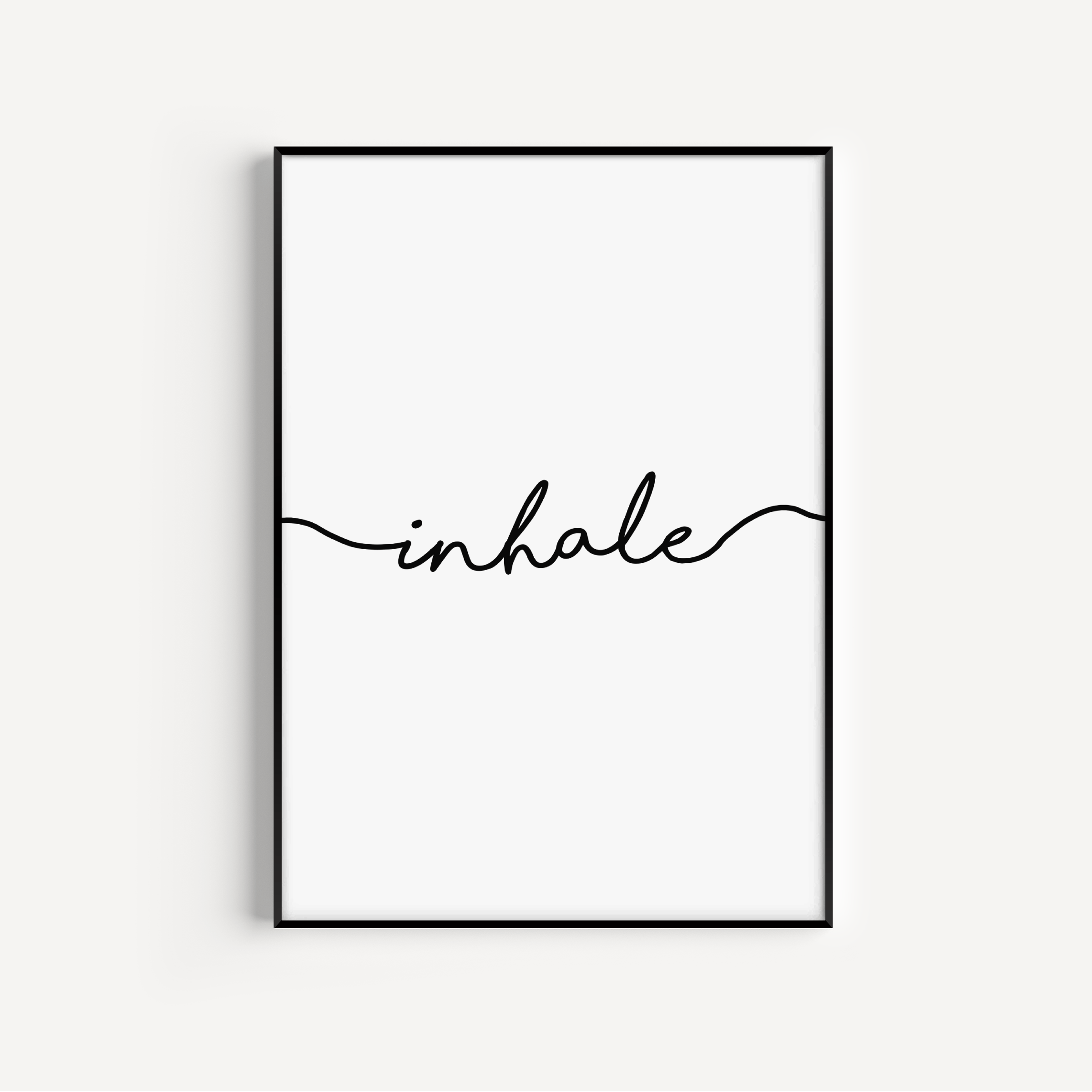 Inhale Print Posters, Prints, & Visual Artwork Pretty Average