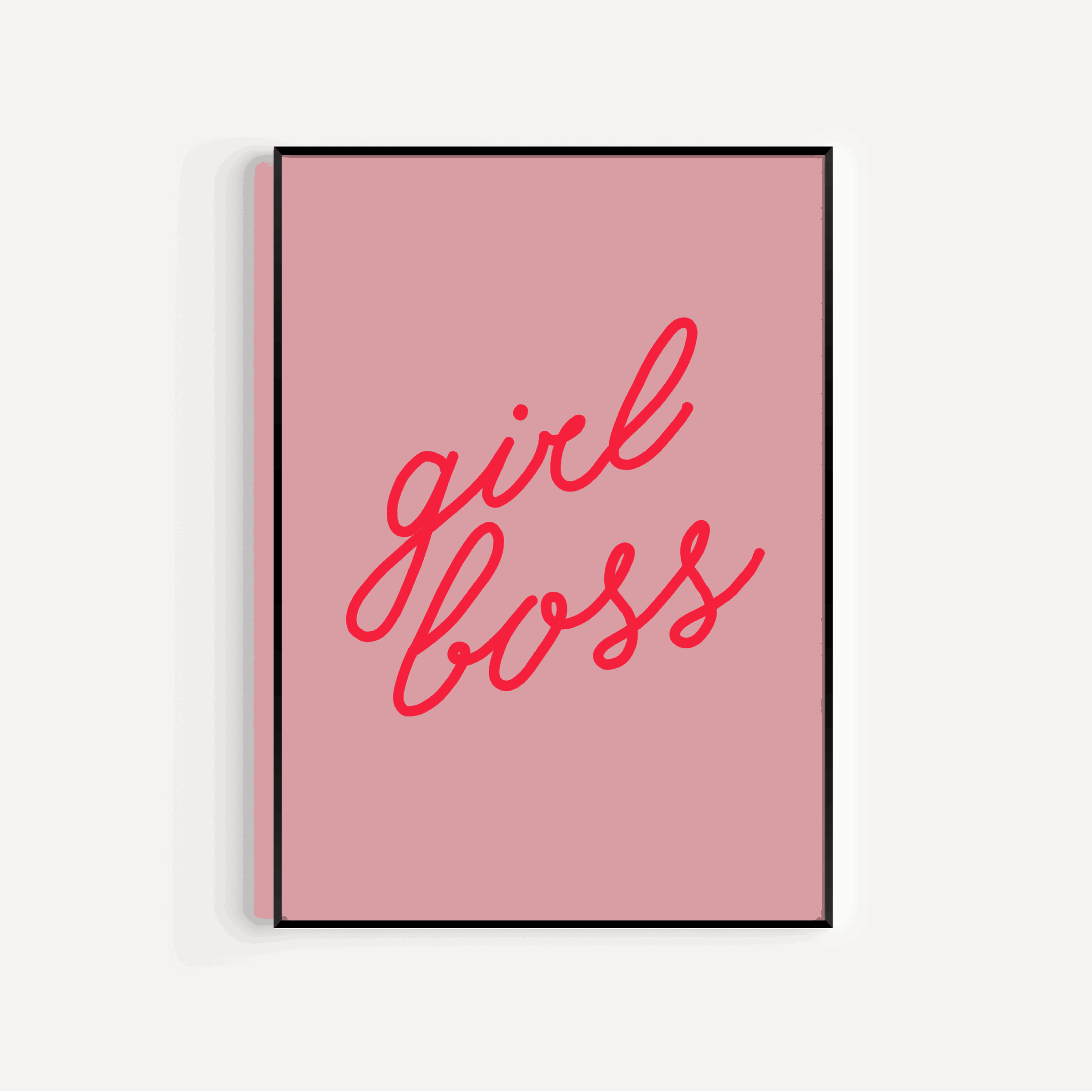 Girl Boss Print Posters, Prints, & Visual Artwork Pretty Average