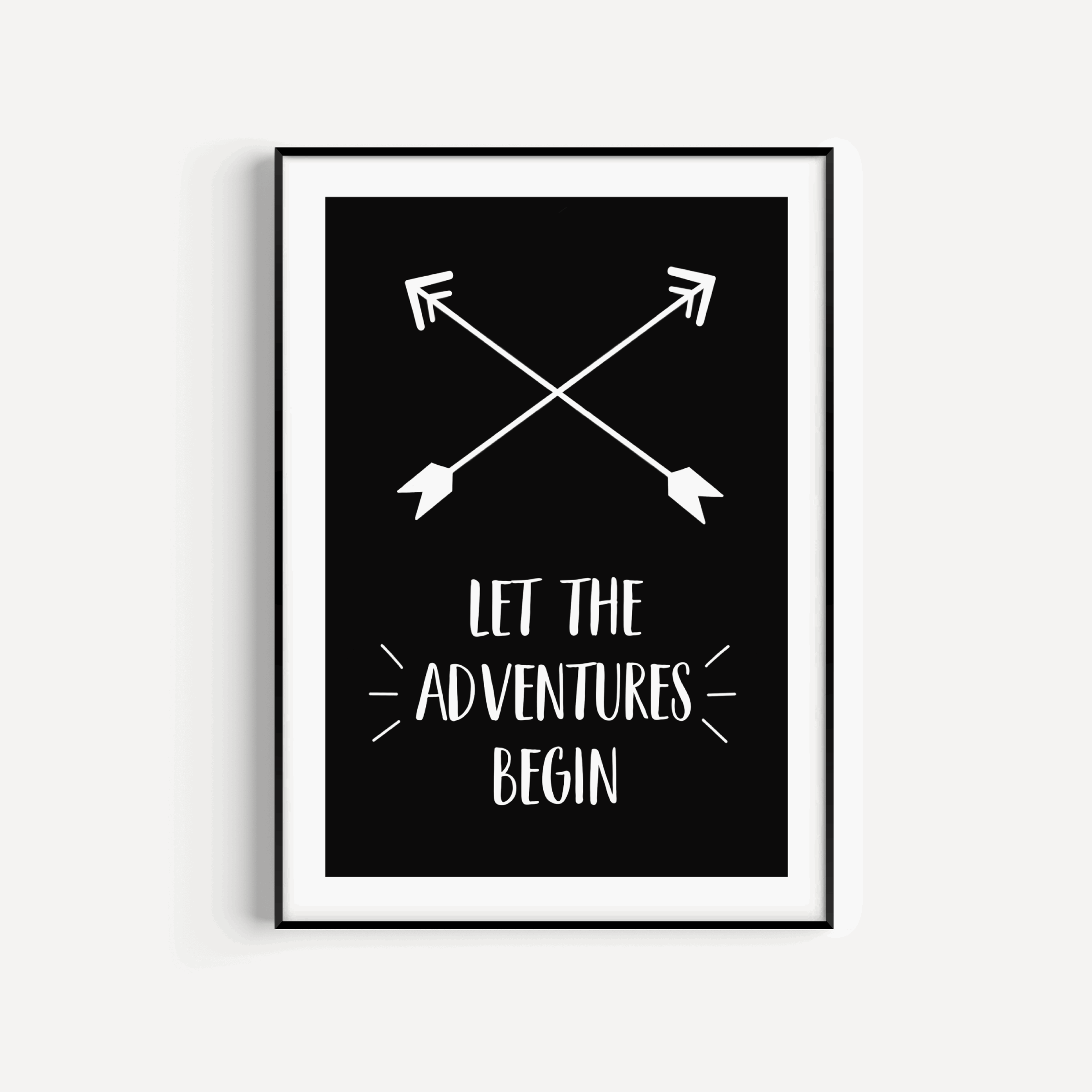 Let the Adventures Begin Print Posters, Prints, & Visual Artwork Pretty Average