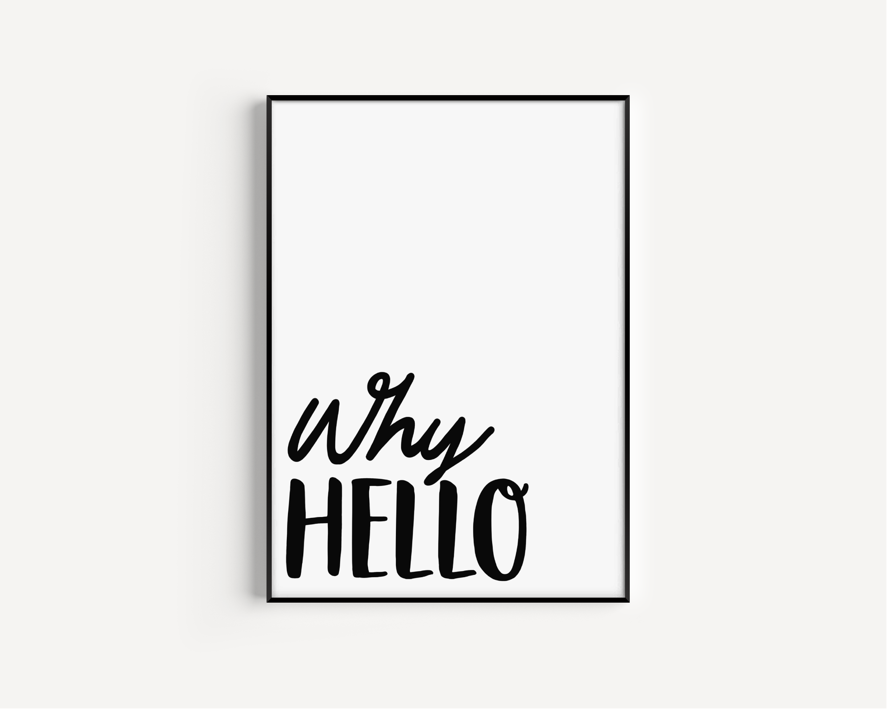 Why Hello Print Posters, Prints, & Visual Artwork Pretty Average