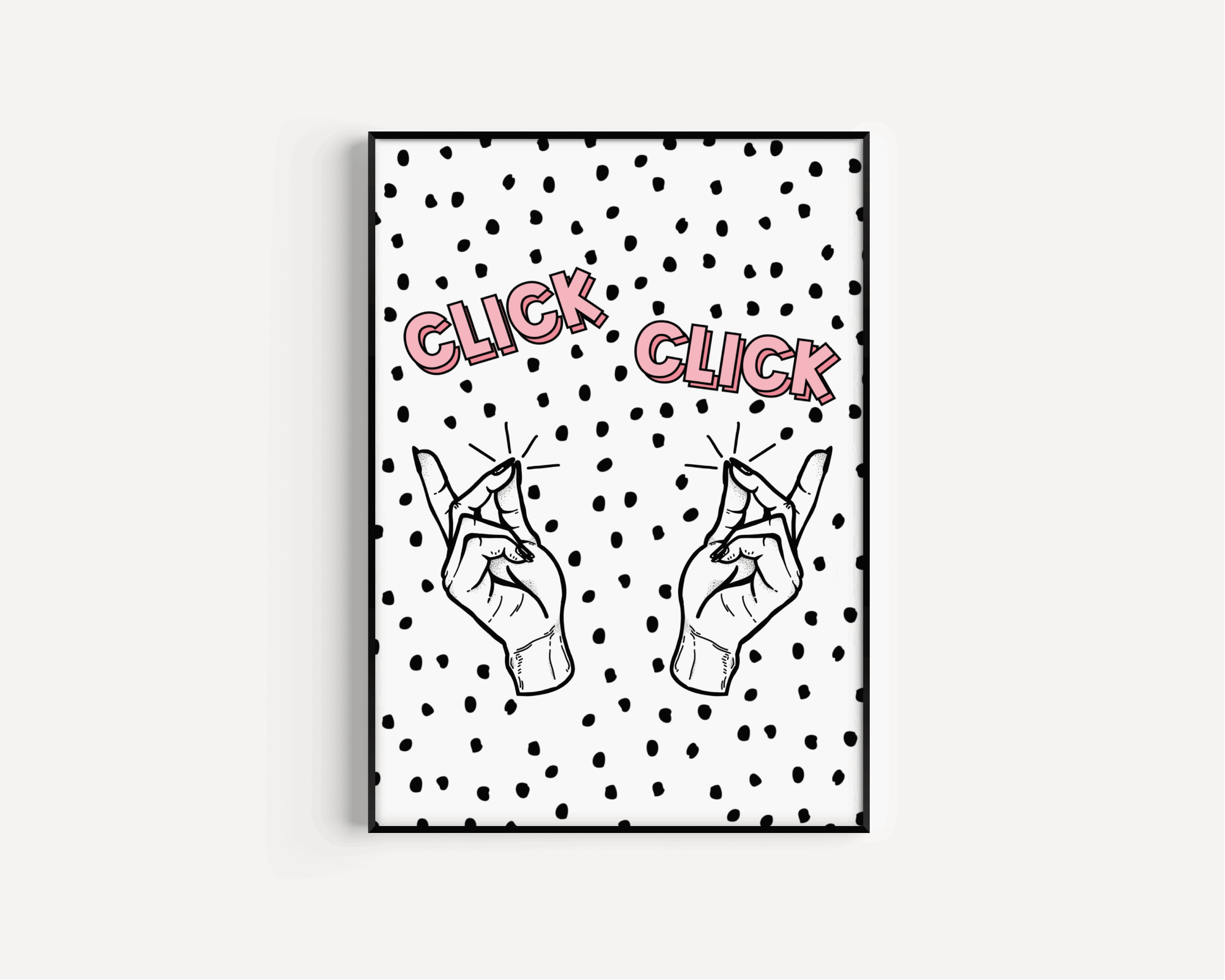 Click Click, Wednesday / Addams Family Print Posters, Prints, & Visual Artwork Pretty Average