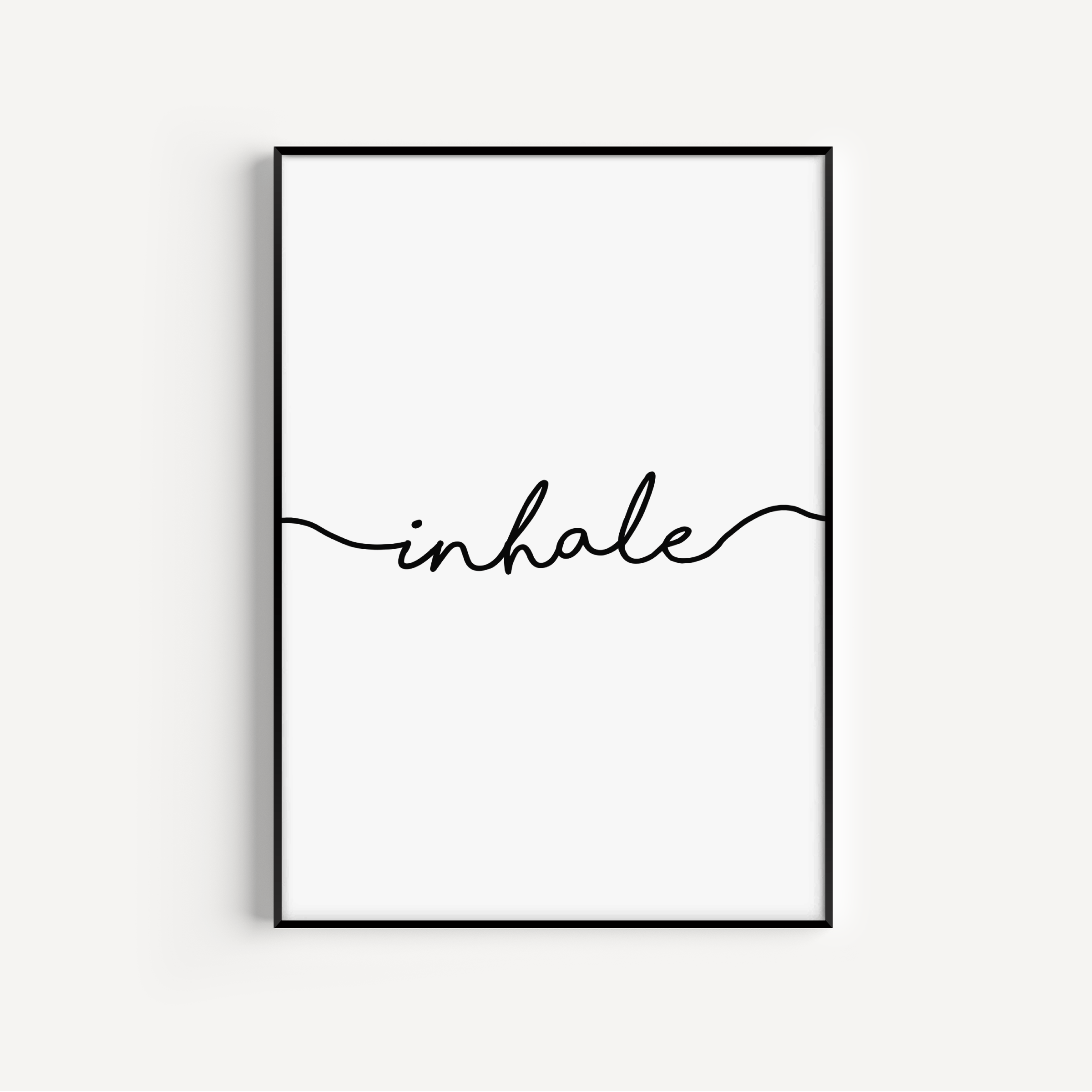 Inhale Print Posters, Prints, & Visual Artwork Pretty Average
