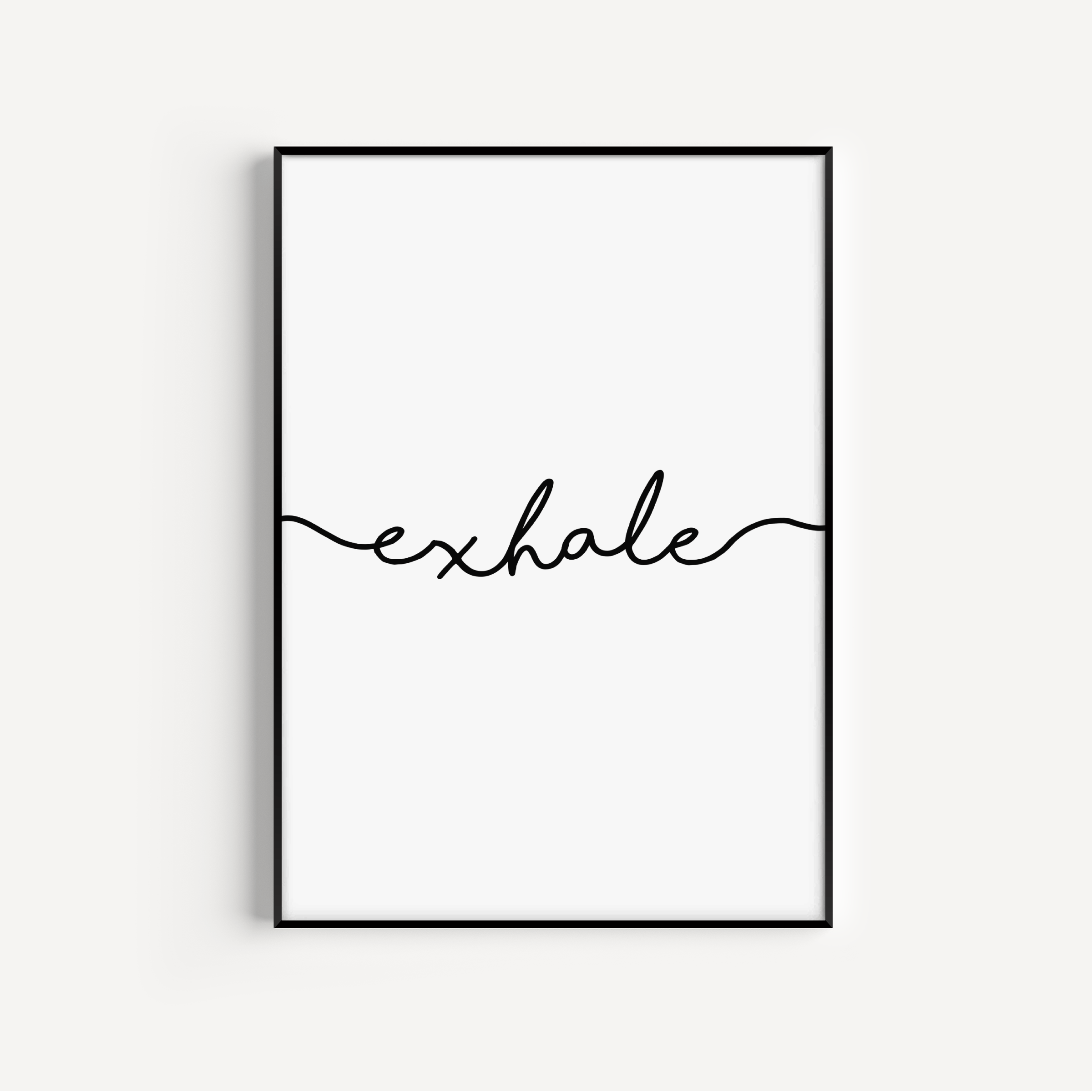 Exhale Print Posters, Prints, & Visual Artwork Pretty Average