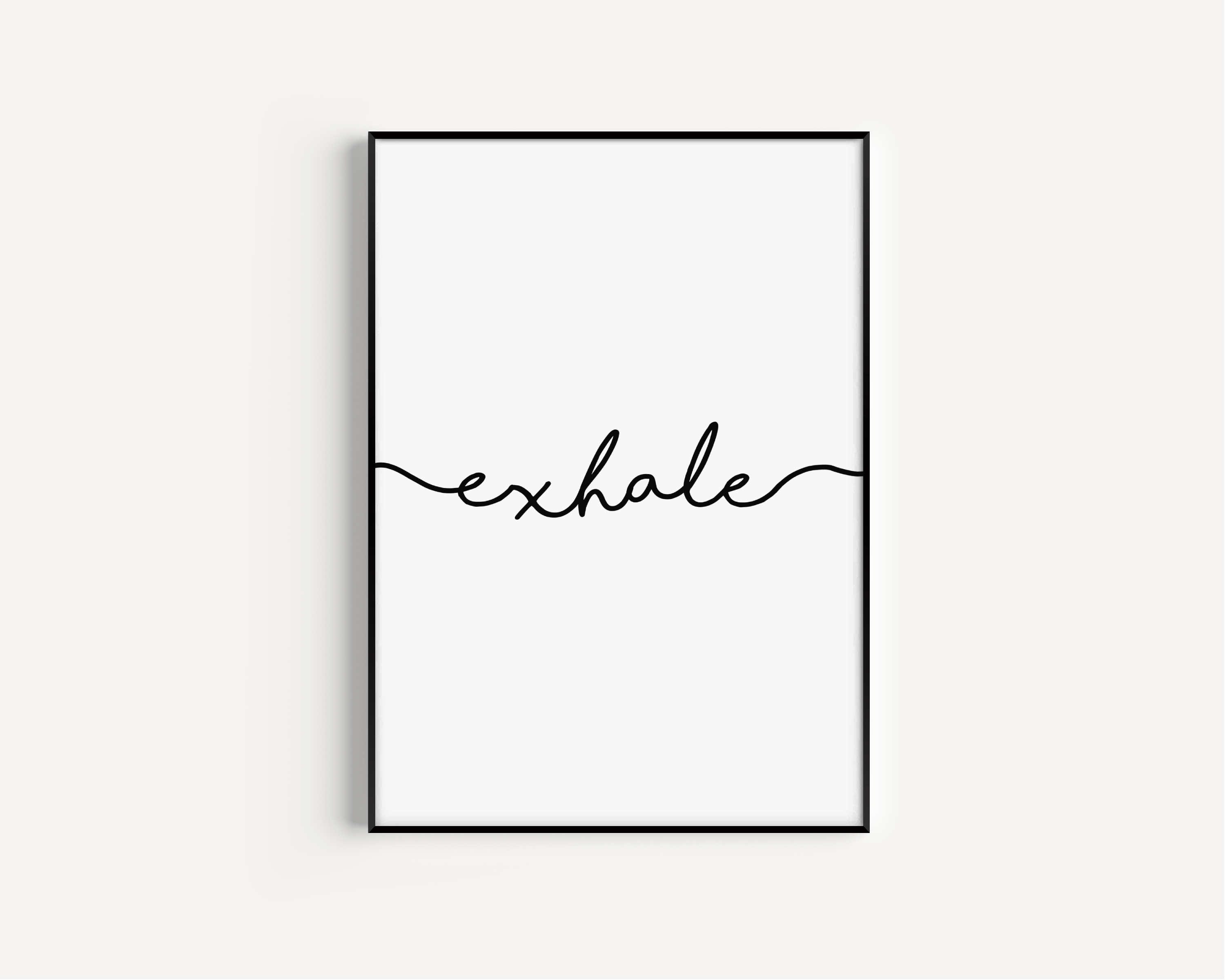 Exhale Print Posters, Prints, & Visual Artwork Pretty Average