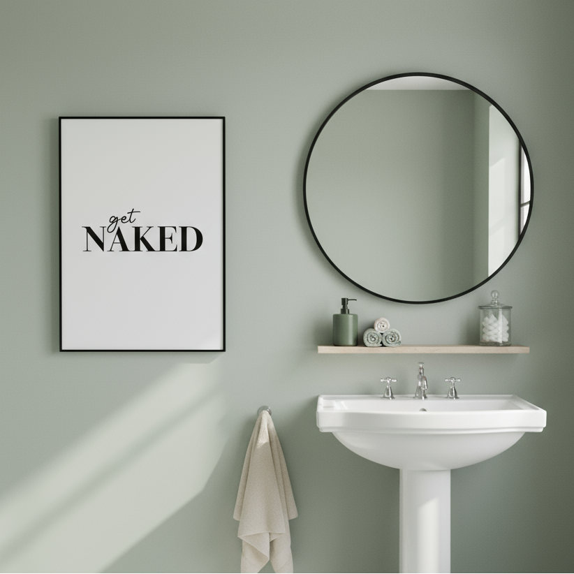 Get Naked Print Posters, Prints, & Visual Artwork Pretty Average