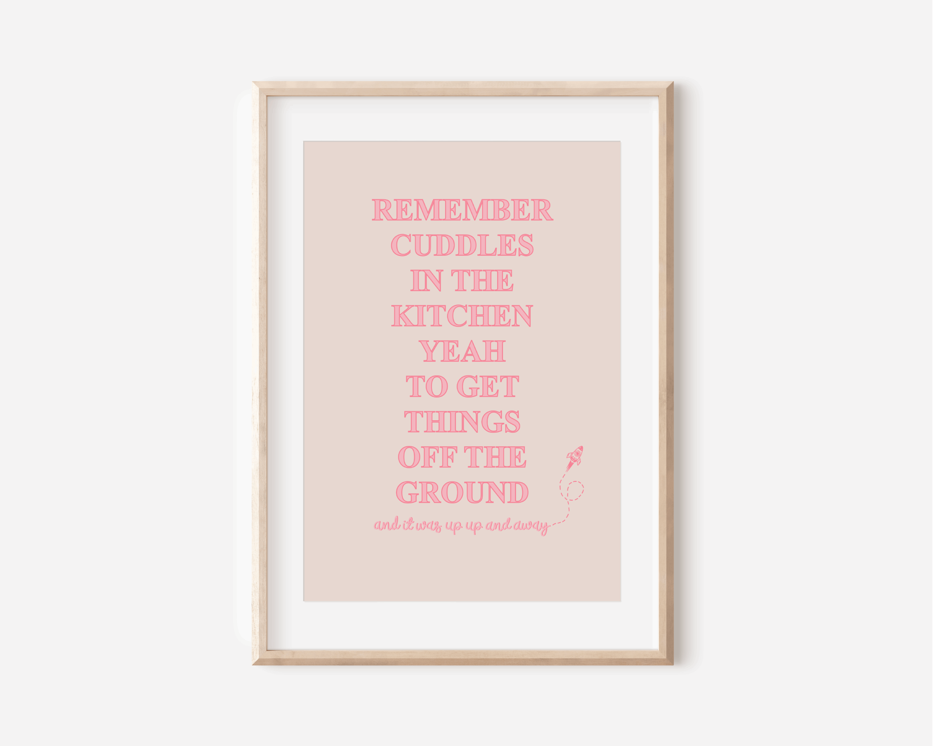 Cuddles in the Kitchen Print Posters, Prints, & Visual Artwork Pretty Average