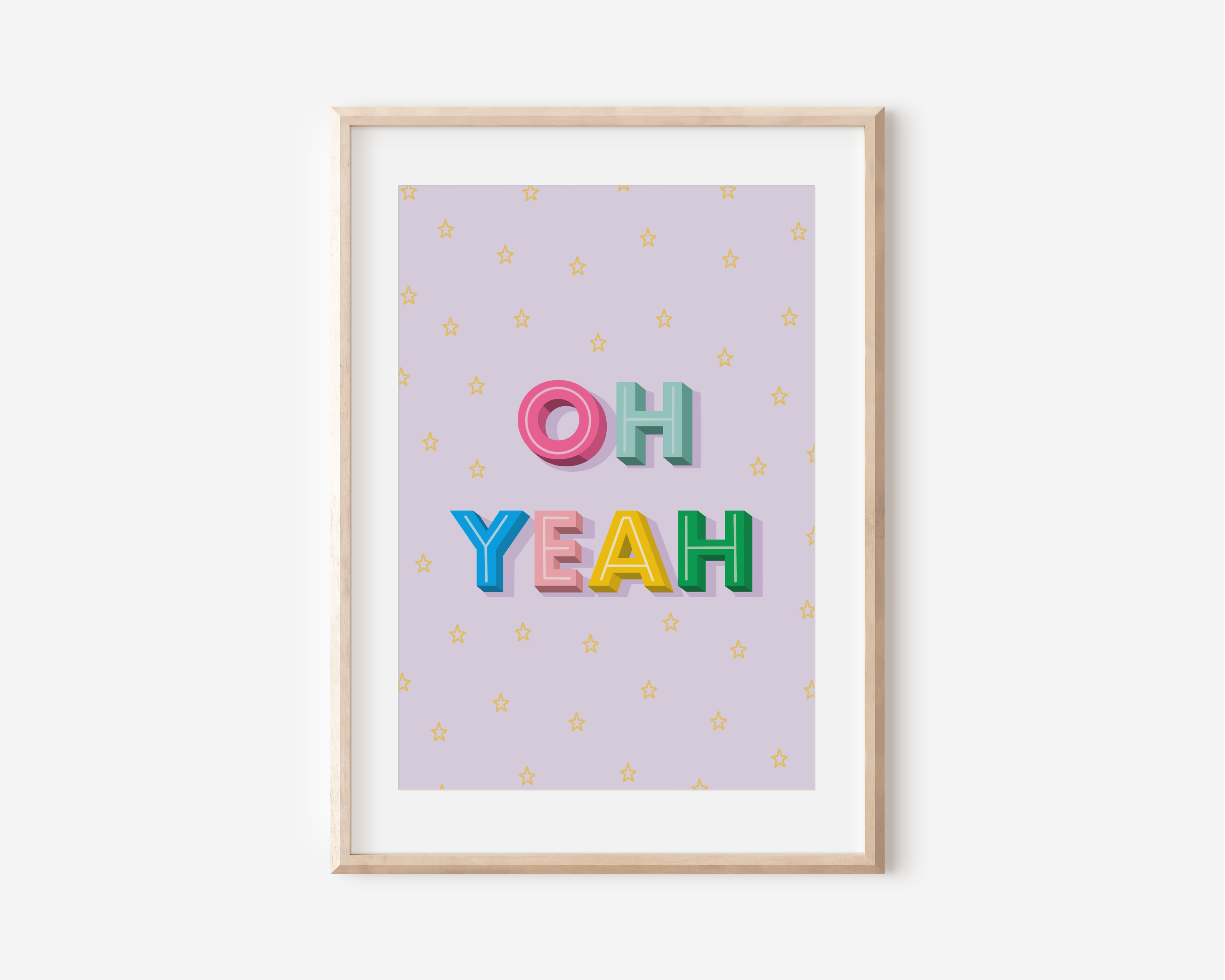 Oh Yeah Print Posters, Prints, & Visual Artwork Pretty Average