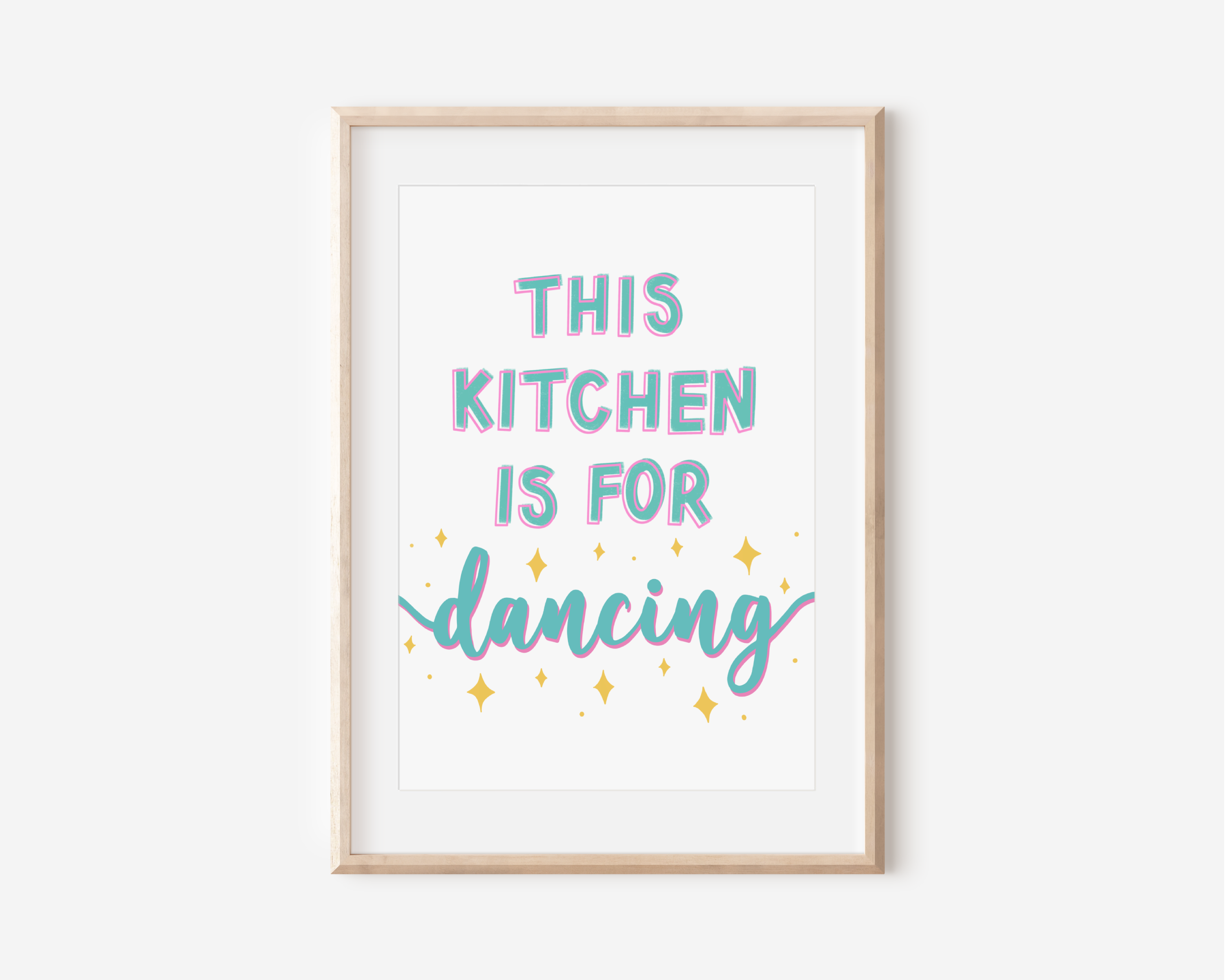 This Kitchen Is For Dancing Print Posters, Prints, & Visual Artwork Pretty Average