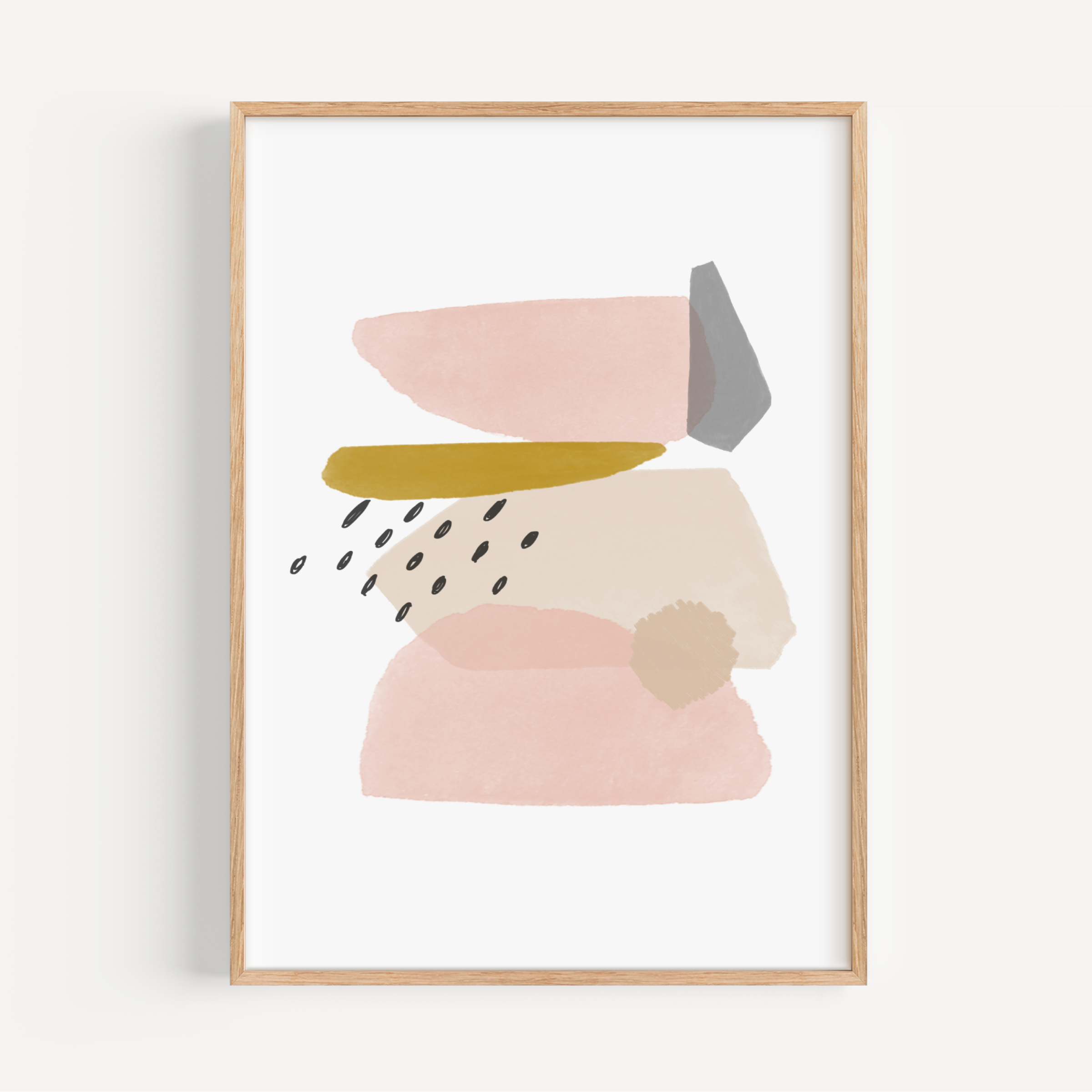 Peachy Keen Abstract Shapes Print Bundle - Set of Two Prints Posters, Prints, & Visual Artwork Pretty Average