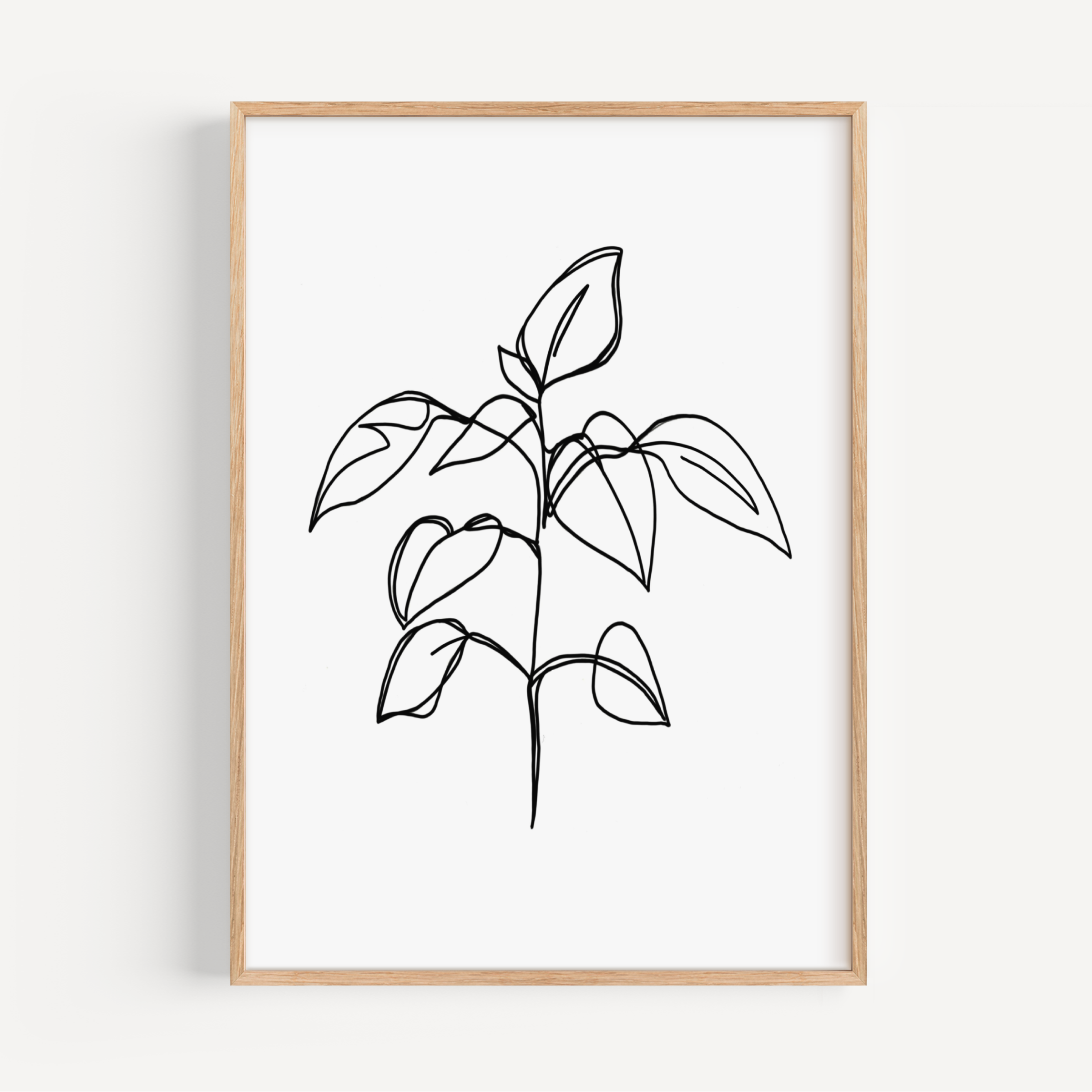 Plant Line Drawing Print Posters, Prints, & Visual Artwork Pretty Average