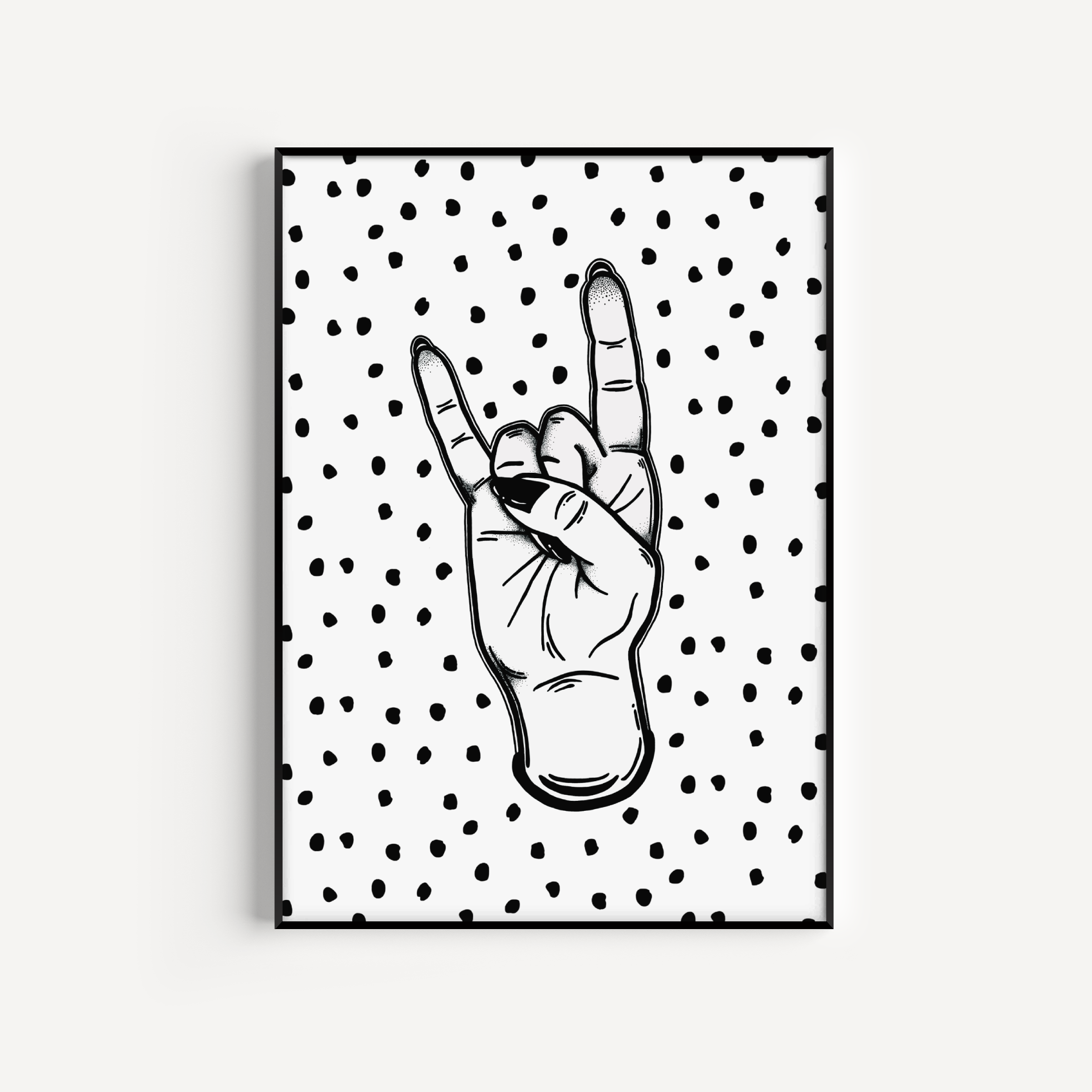 Rock Hand, Print Posters, Prints, & Visual Artwork Pretty Average