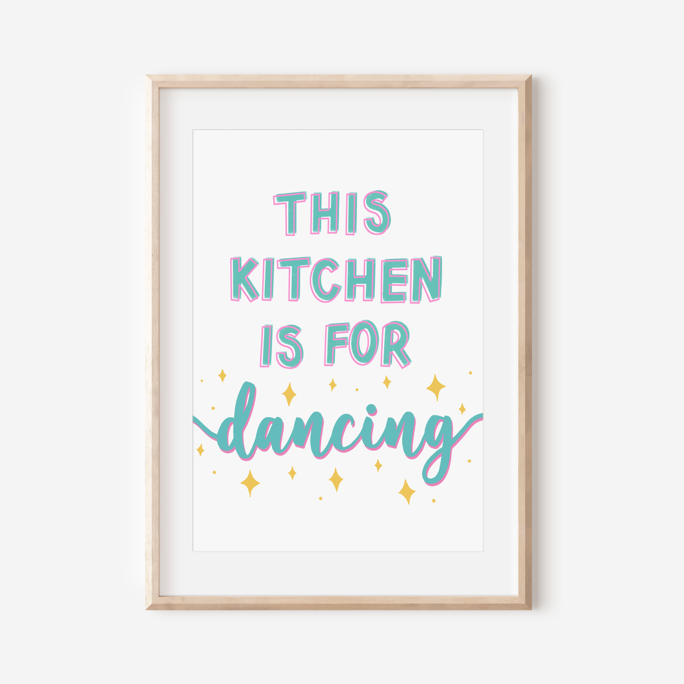 This Kitchen Is For Dancing Print Posters, Prints, & Visual Artwork Pretty Average