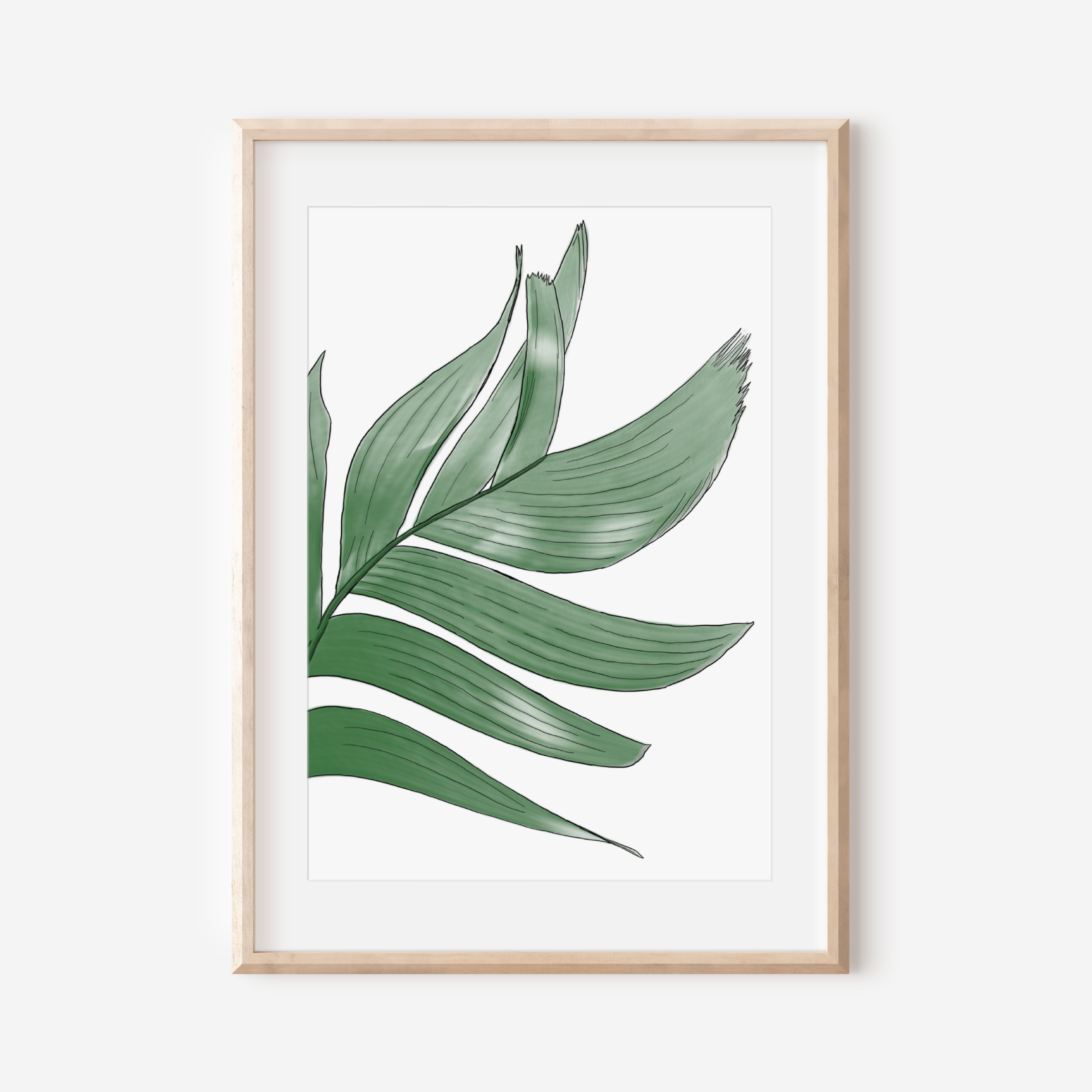 Tropical Leaf Print no.3 Posters, Prints, & Visual Artwork Pretty Average