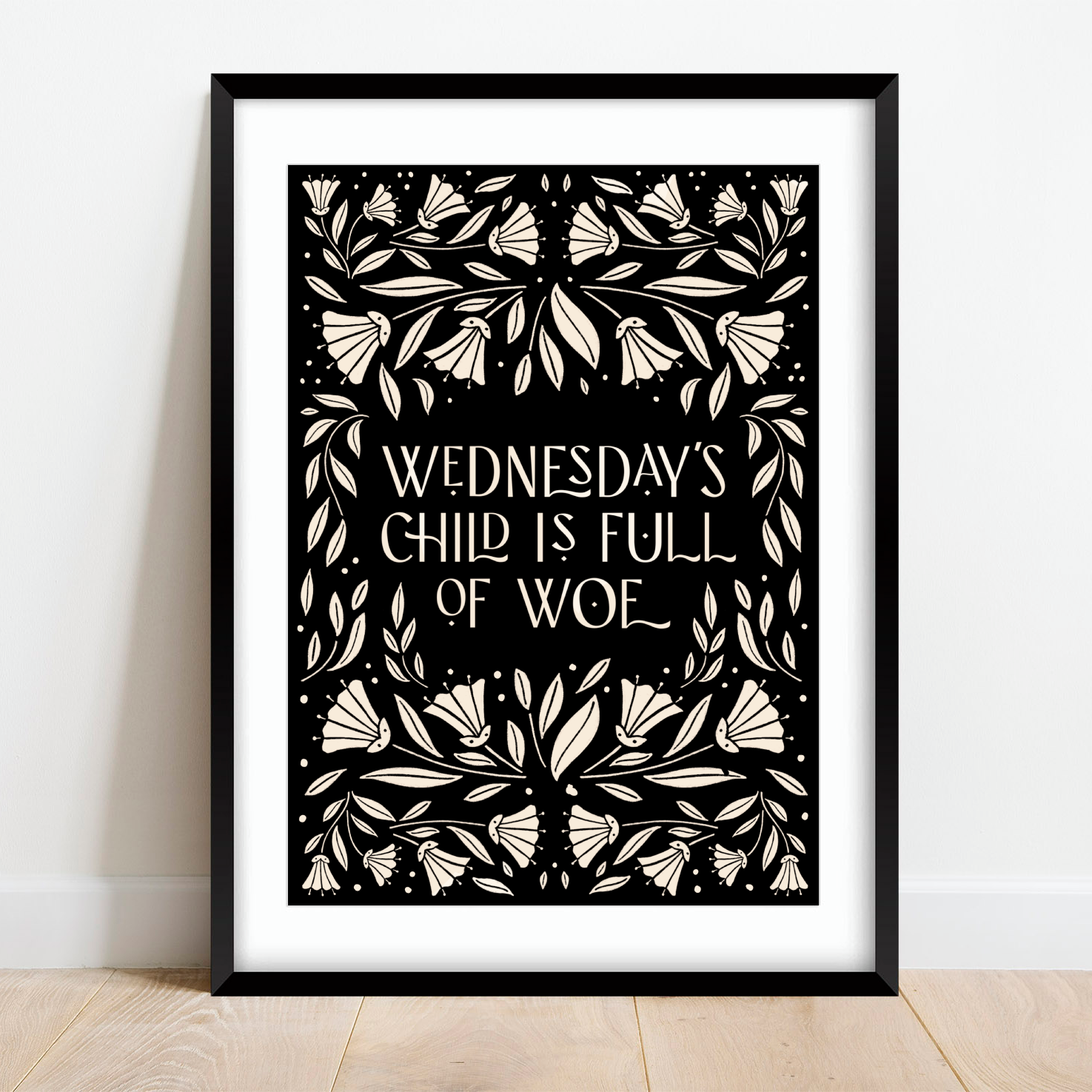 Wednesday's Child Print Posters, Prints, & Visual Artwork Pretty Average