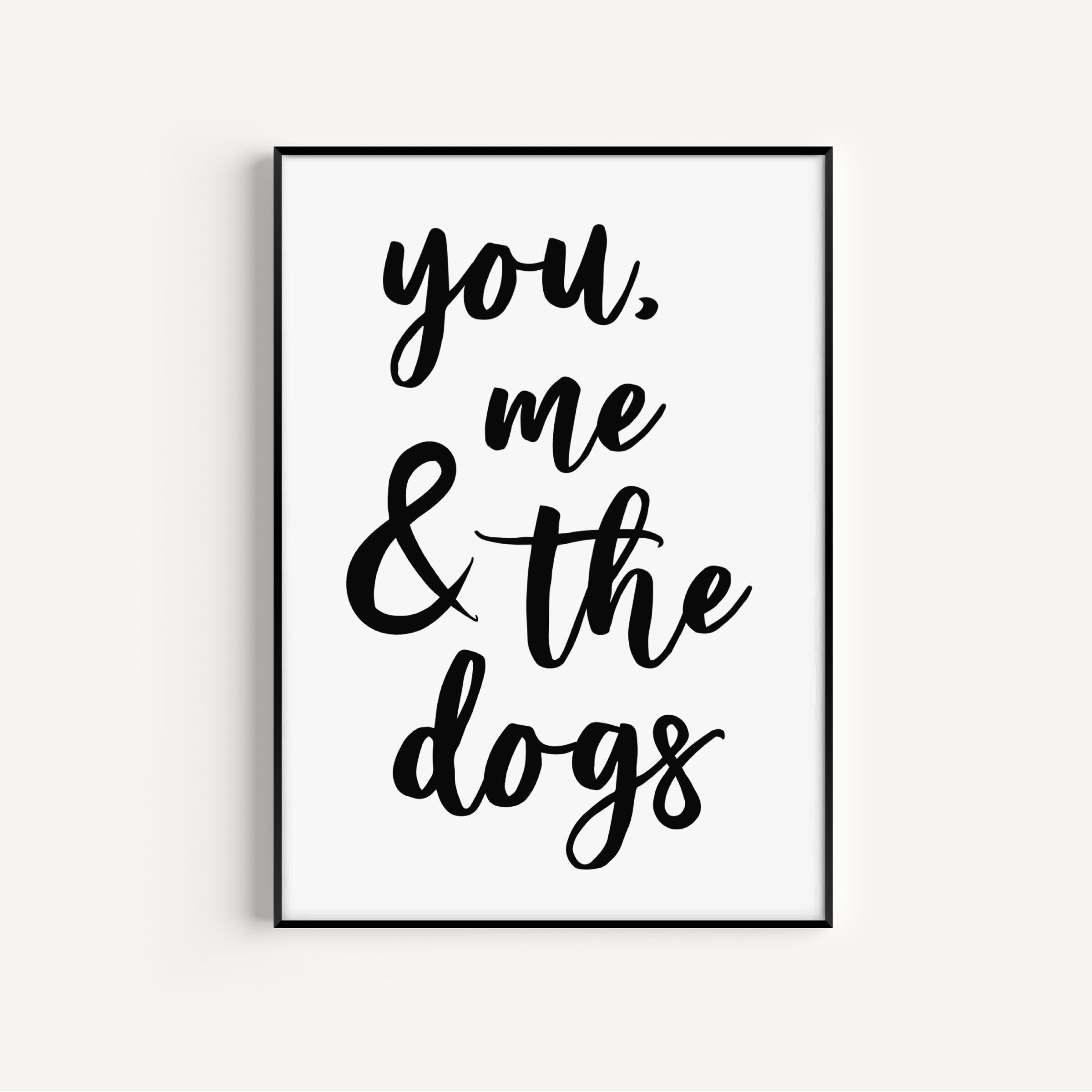 You, Me and the Dog / Dogs Print Posters, Prints, & Visual Artwork Pretty Average 4x6" DOGS