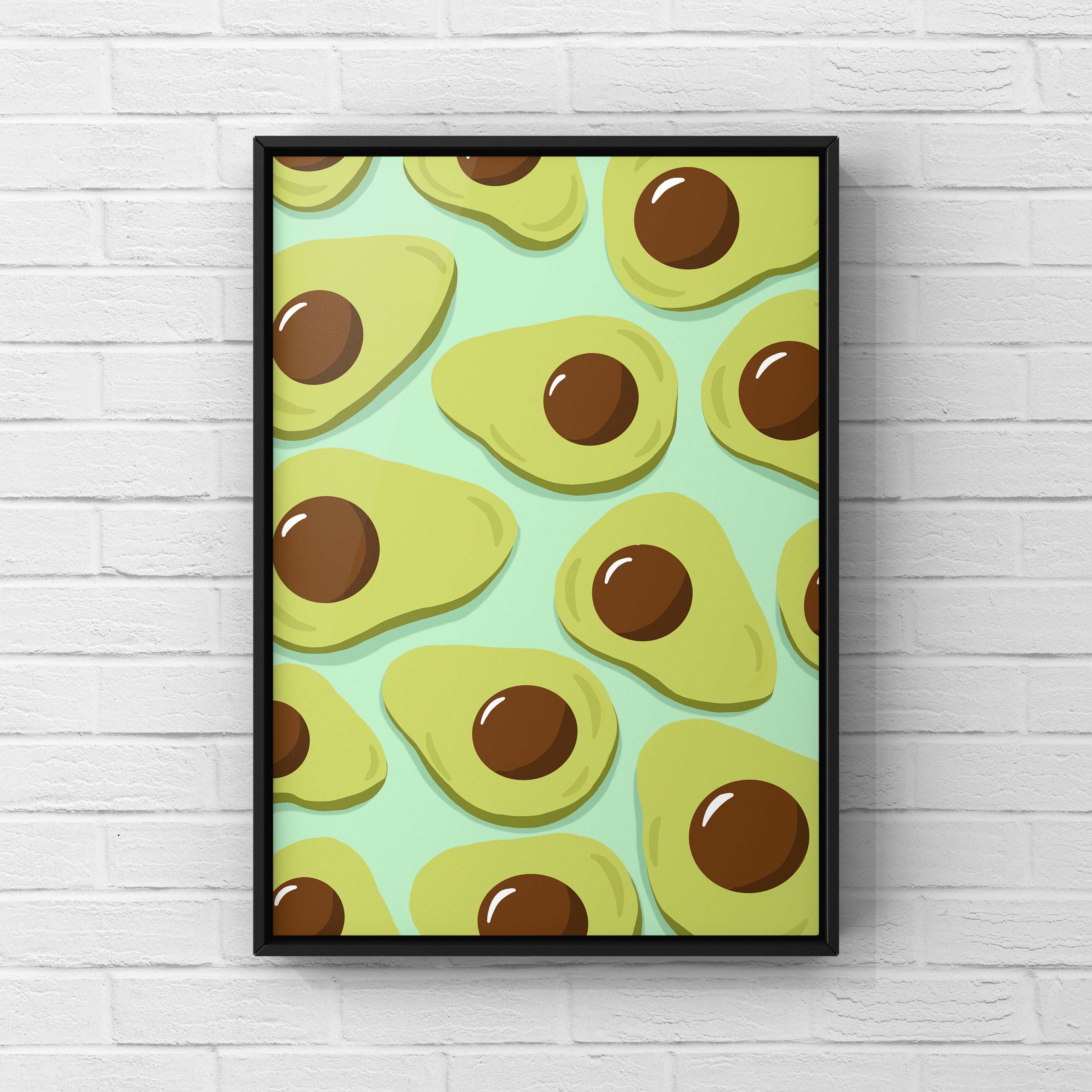 Avocado Print - Other Colours Available Posters, Prints, & Visual Artwork Pretty Average 4x6 Green
