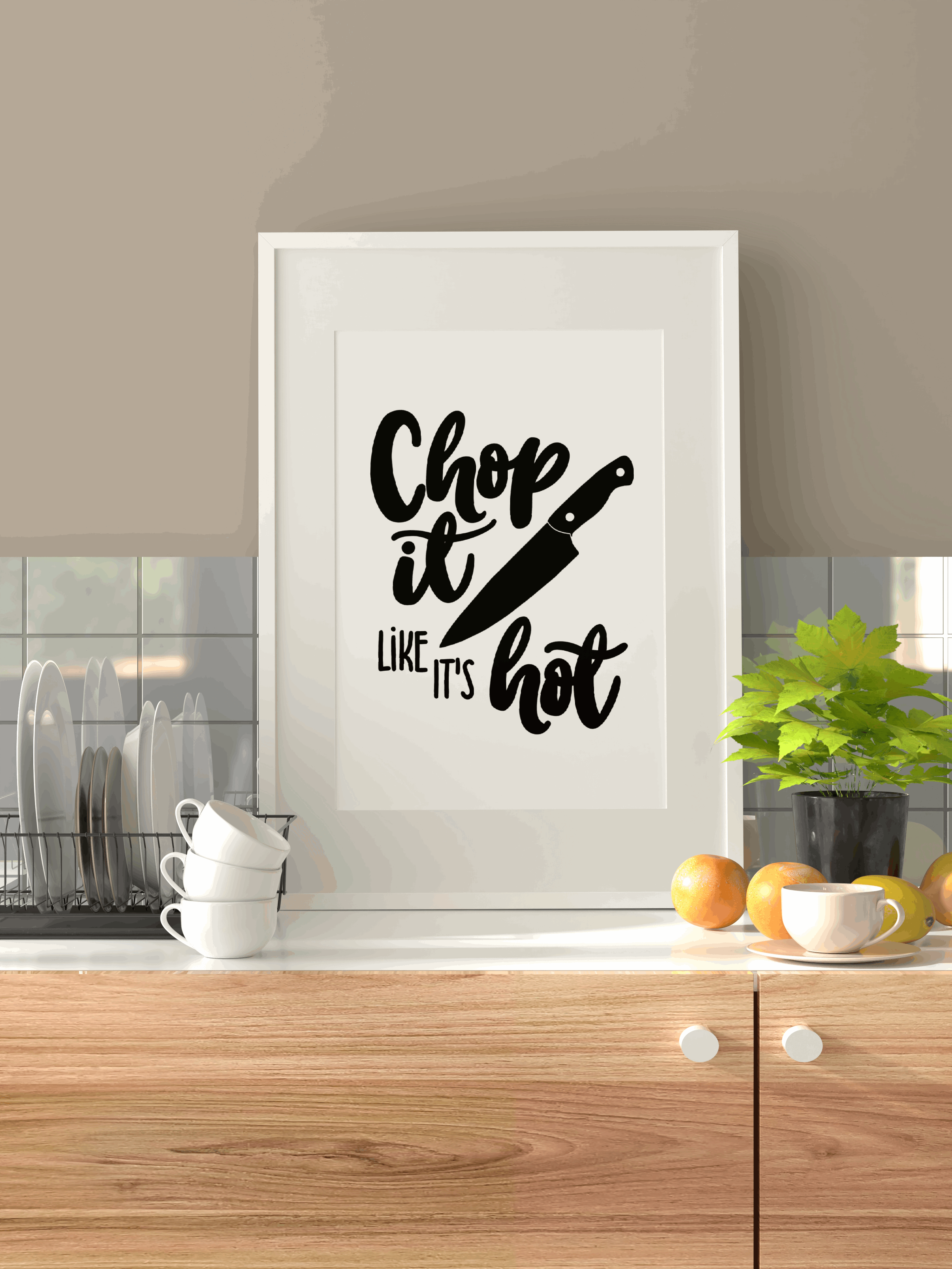 Chop it like it's hot print Posters, Prints, & Visual Artwork Pretty Average