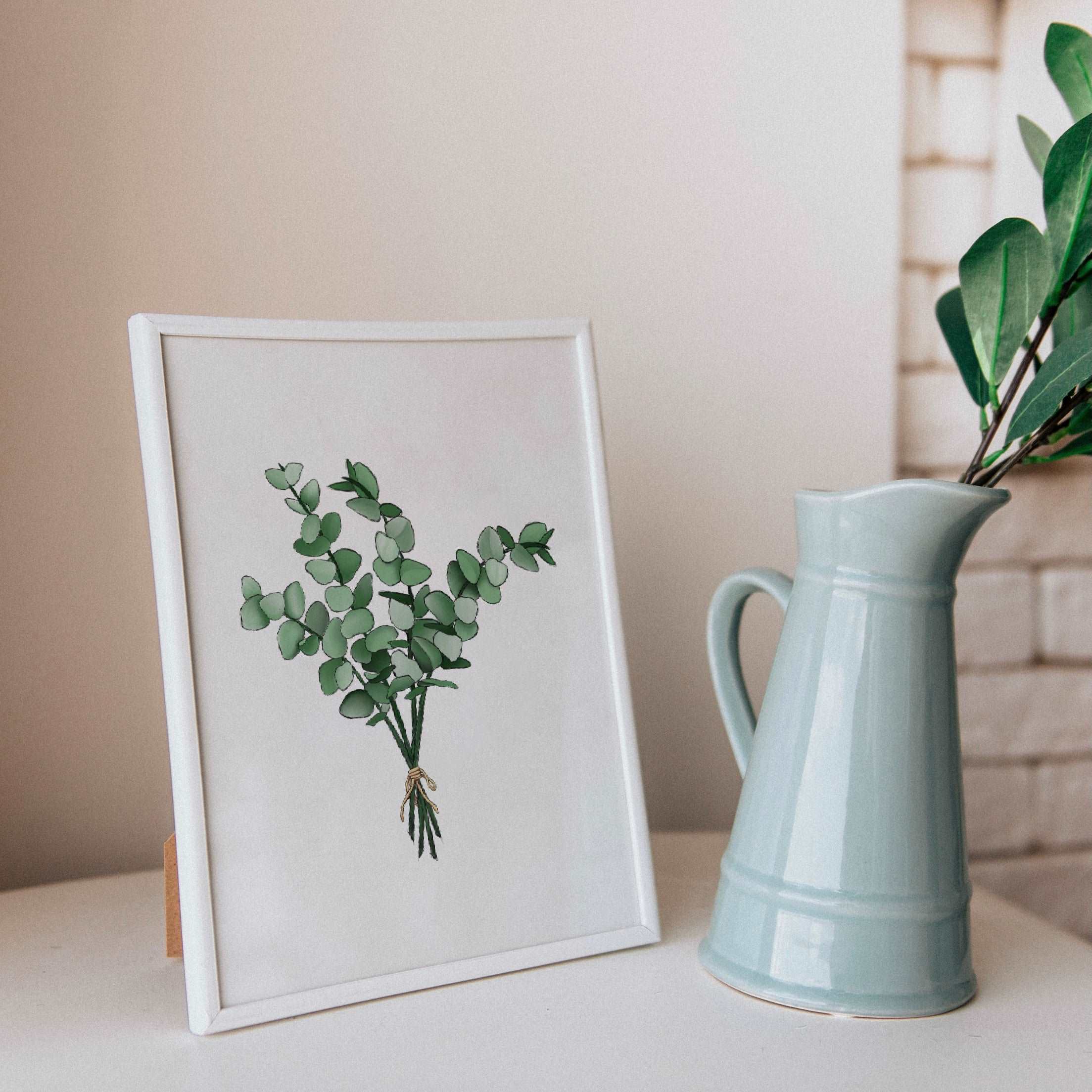 Eucalyptus Bunch Print Posters, Prints, & Visual Artwork Pretty Average