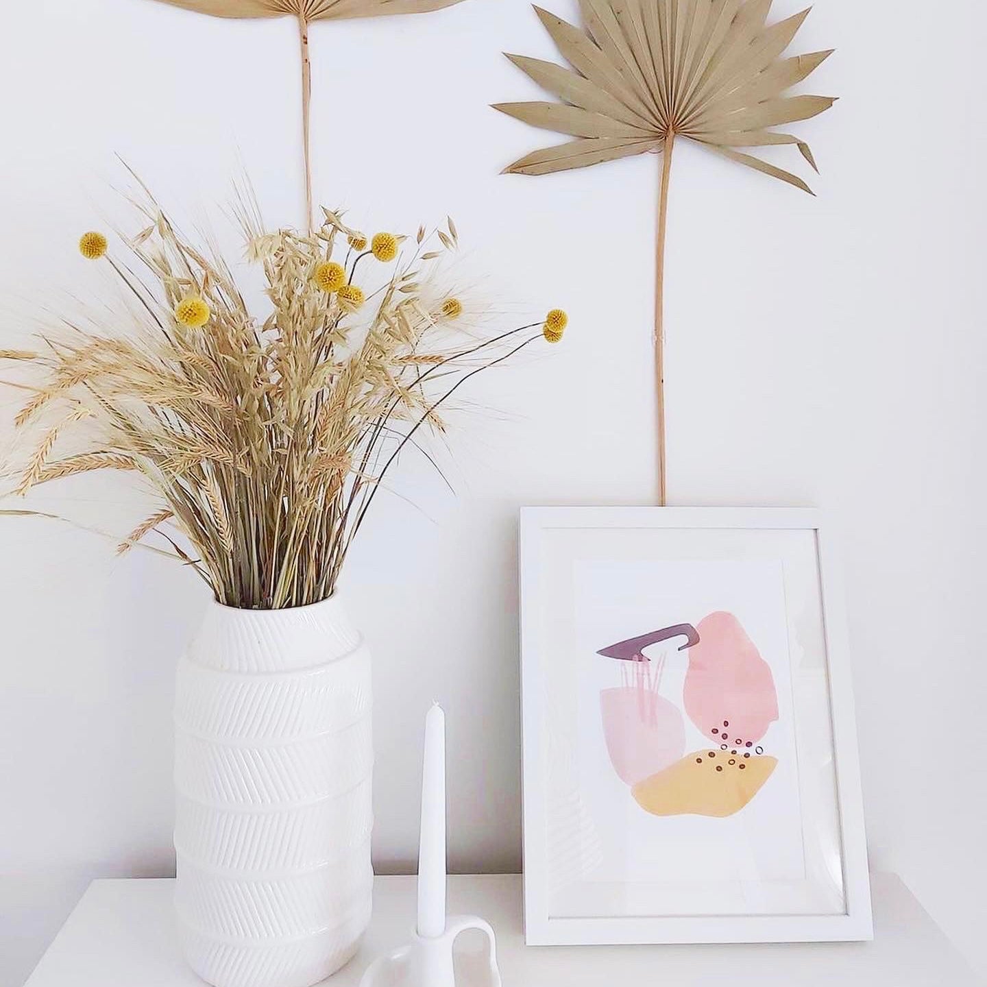 Abstract Shapes Print - Peachy Keen (DESIGN TWO) Posters, Prints, & Visual Artwork Pretty Average