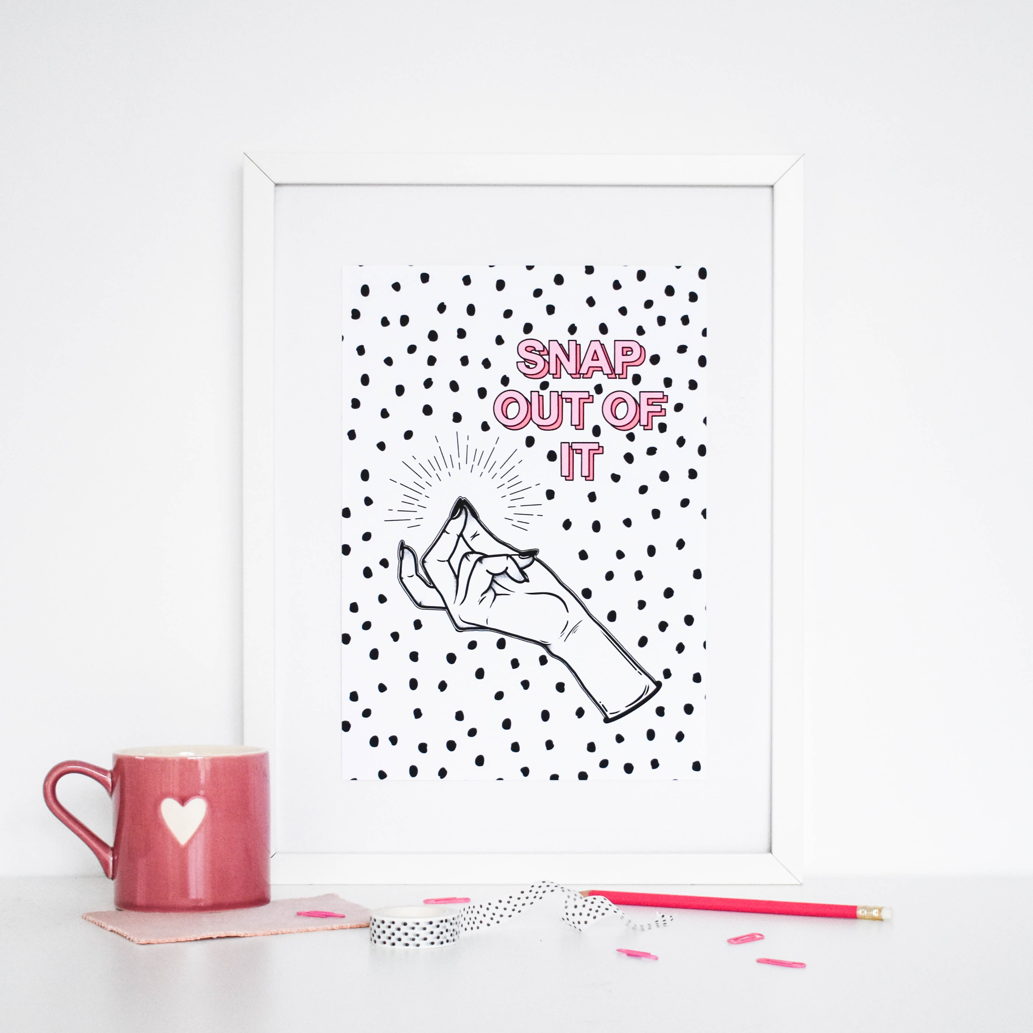 Snap Out Of It Print Posters, Prints, & Visual Artwork Pretty Average