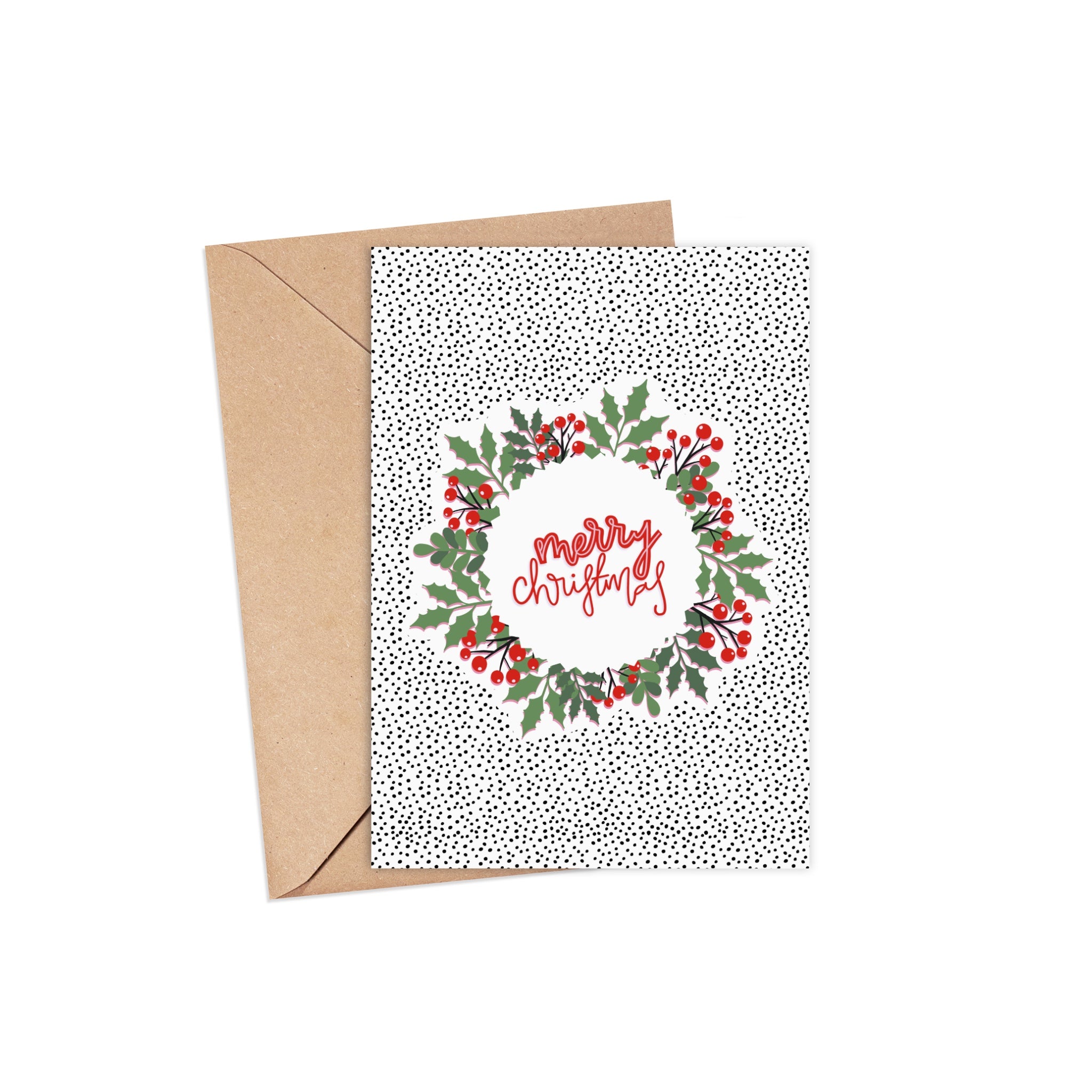 Merry Christmas (Wreath) | A6 Greeting Card Pretty Average