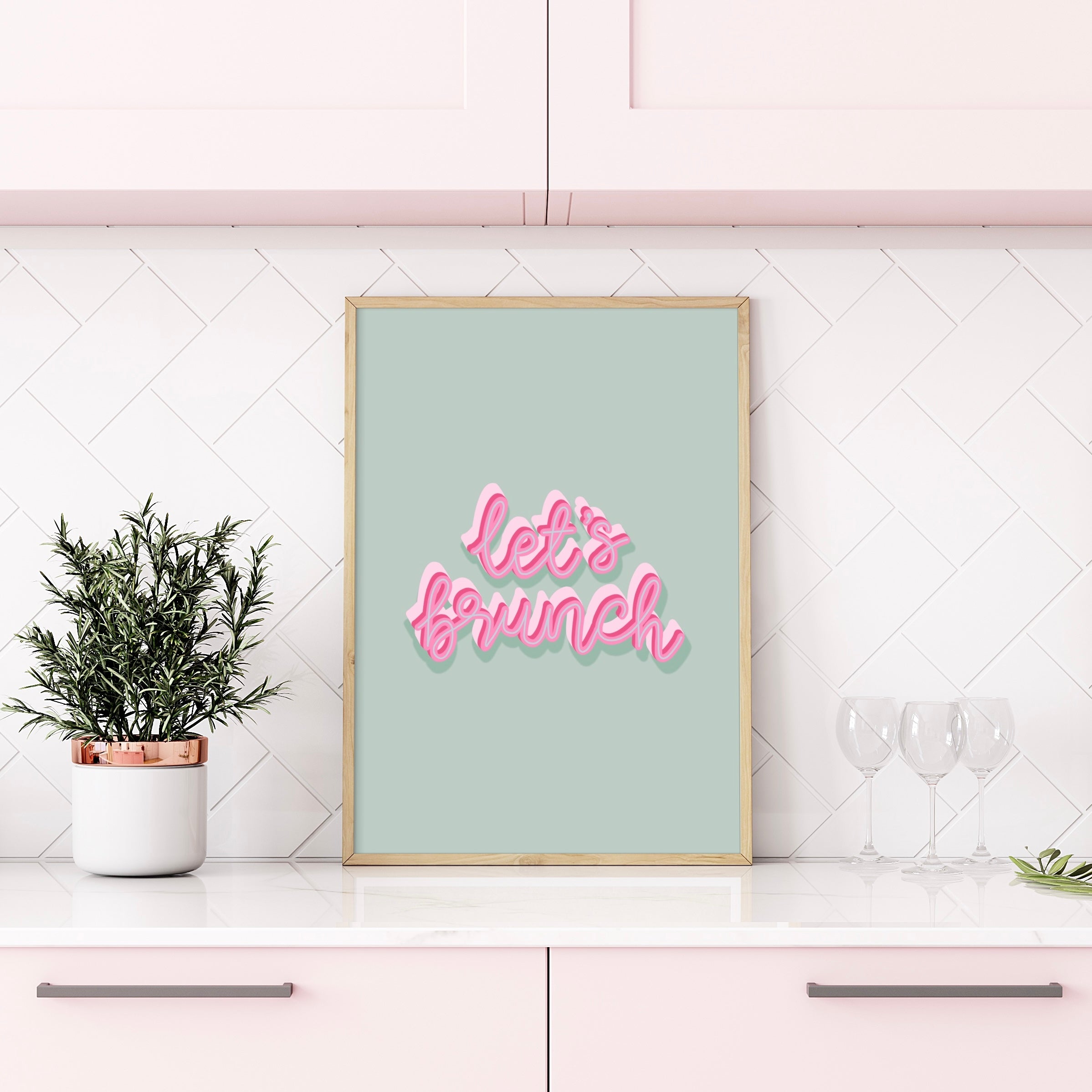 Let’s Brunch Print Posters, Prints, & Visual Artwork Pretty Average