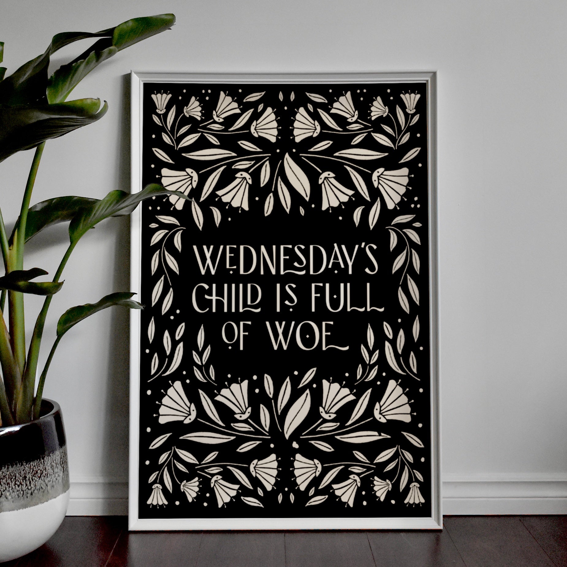 Wednesday's Child Print Posters, Prints, & Visual Artwork Pretty Average