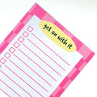 Get On With It Notepad / To-Do List  Pretty Average Prints   