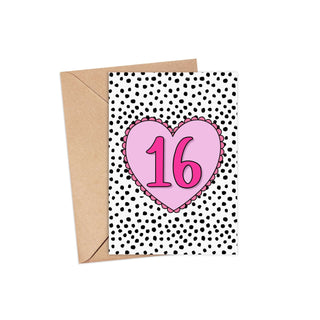16th Birthday Card | A6 Greeting Card Pretty Average