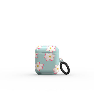 Blue Daisy Apple AirPods Tough Case Tech Accessories Podbase