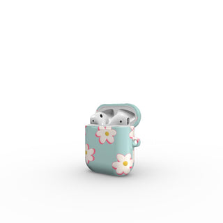 Blue Daisy Apple AirPods Tough Case Tech Accessories Podbase