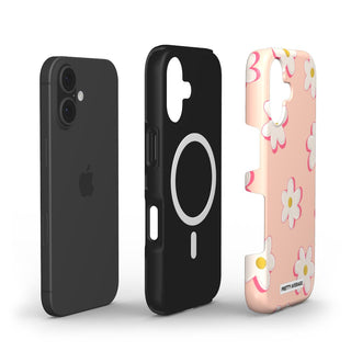 Pink Daisy MagSafe Tough Phone Case Tech Accessories Podbase