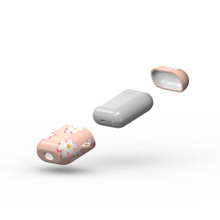 Pink Daisy Apple AirPods Tough Case Tech Accessories Podbase