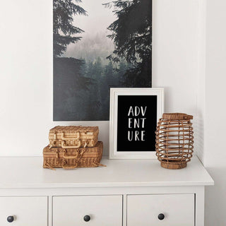 Adventure Print - Black and White Posters, Prints, & Visual Artwork Pretty Average
