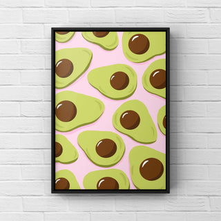 Avocado Print - Other Colours Available Posters, Prints, & Visual Artwork Pretty Average 4x6" Pink