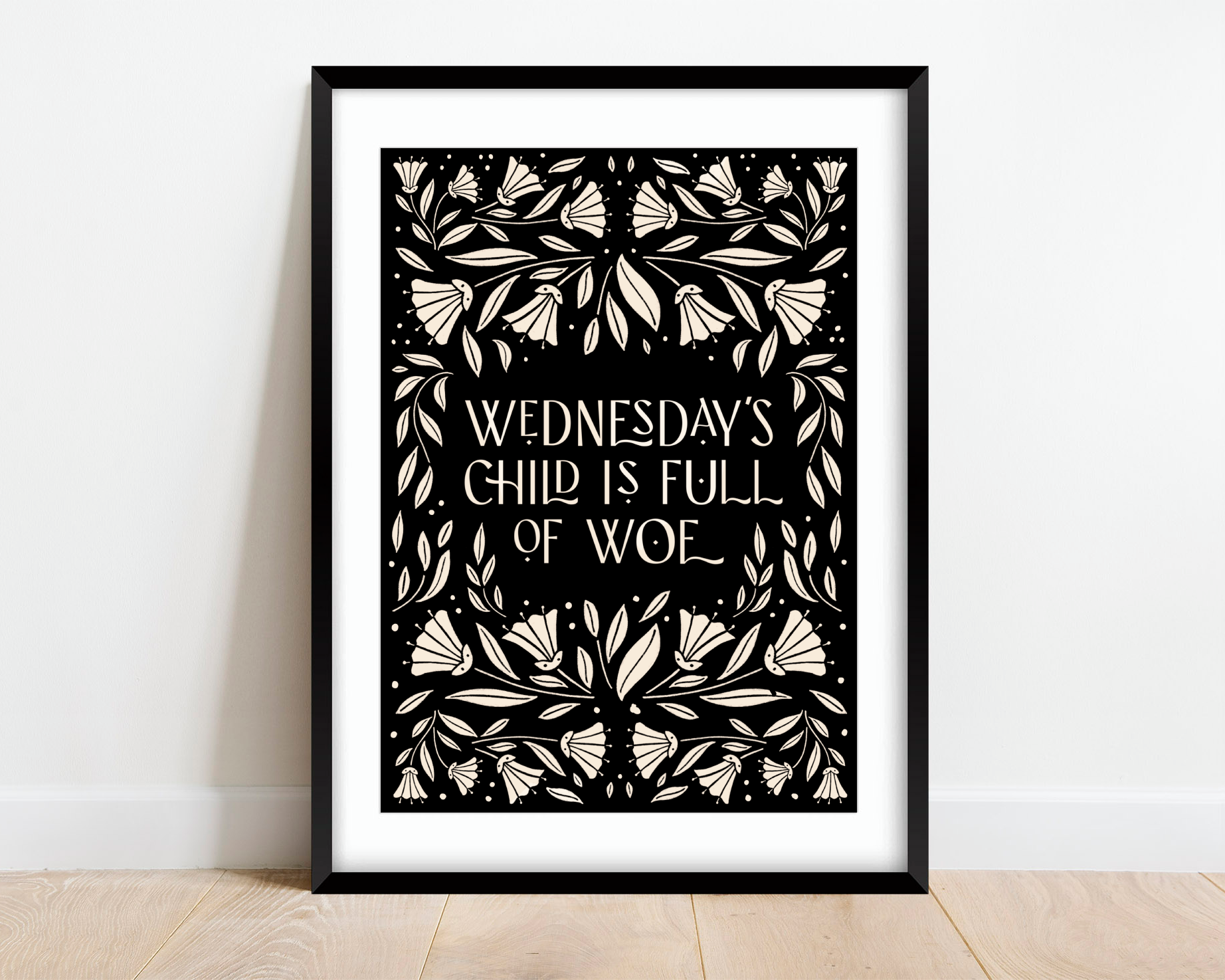 Wednesday's Child Print Posters, Prints, & Visual Artwork Pretty Average   