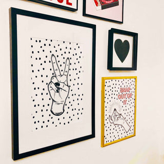 Black Heart Print (Square) Posters, Prints, & Visual Artwork Pretty Average