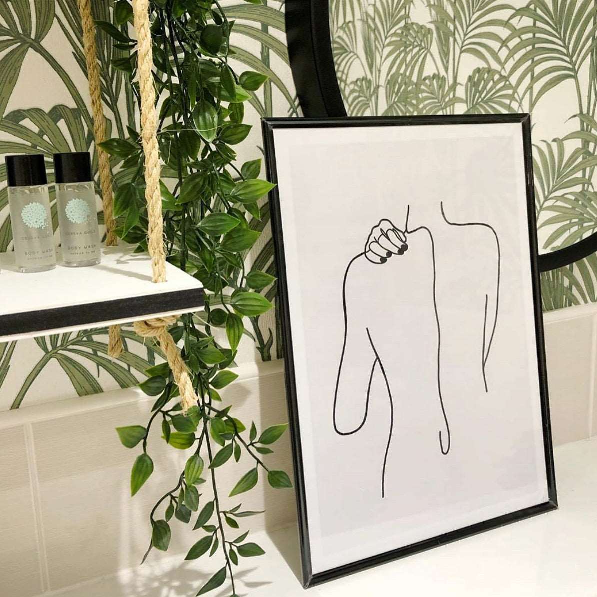 Body (Back) Line Drawing Print Posters, Prints, & Visual Artwork Pretty Average