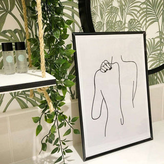 Body (Back) Line Drawing Print Posters, Prints, & Visual Artwork Pretty Average
