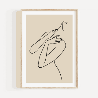 Body (Stretch) Line Drawing Print Posters, Prints, & Visual Artwork Pretty Average